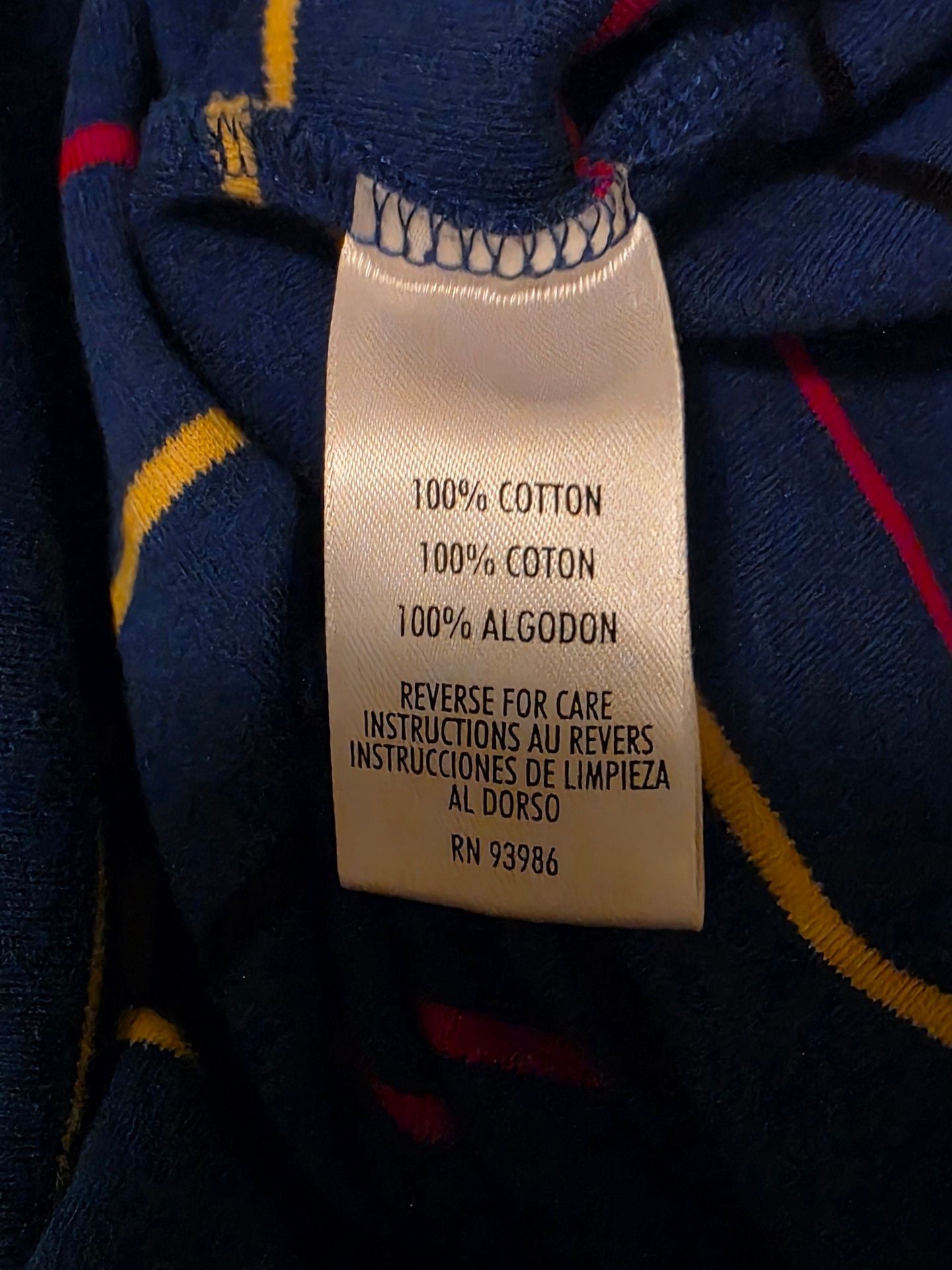 August Max Woman Striped Knit Shirt Size 1X Blue Red Yellow Short Sleeve 5