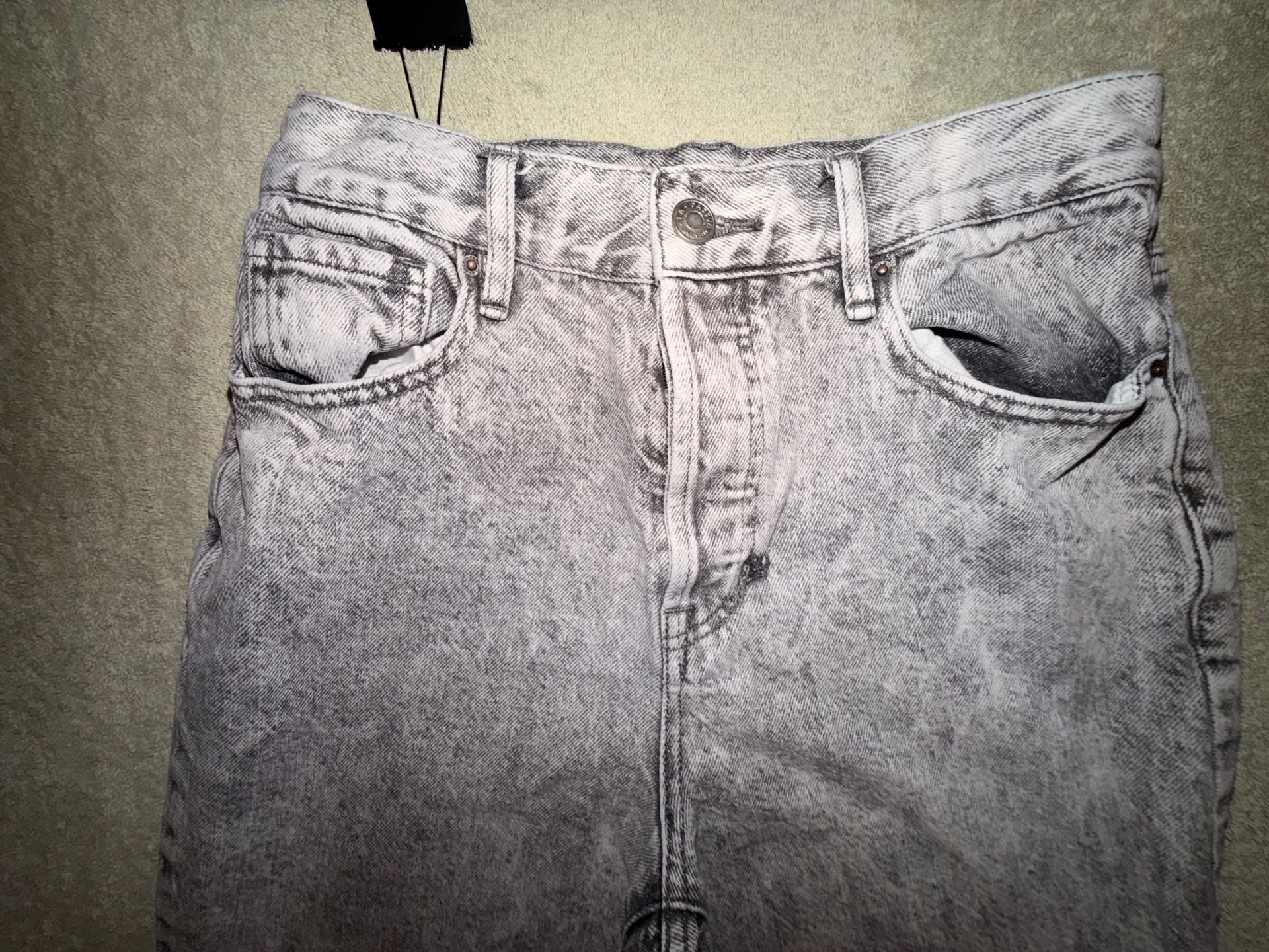 PacSun Acid Wash Straight Leg Jeans Gray 3
