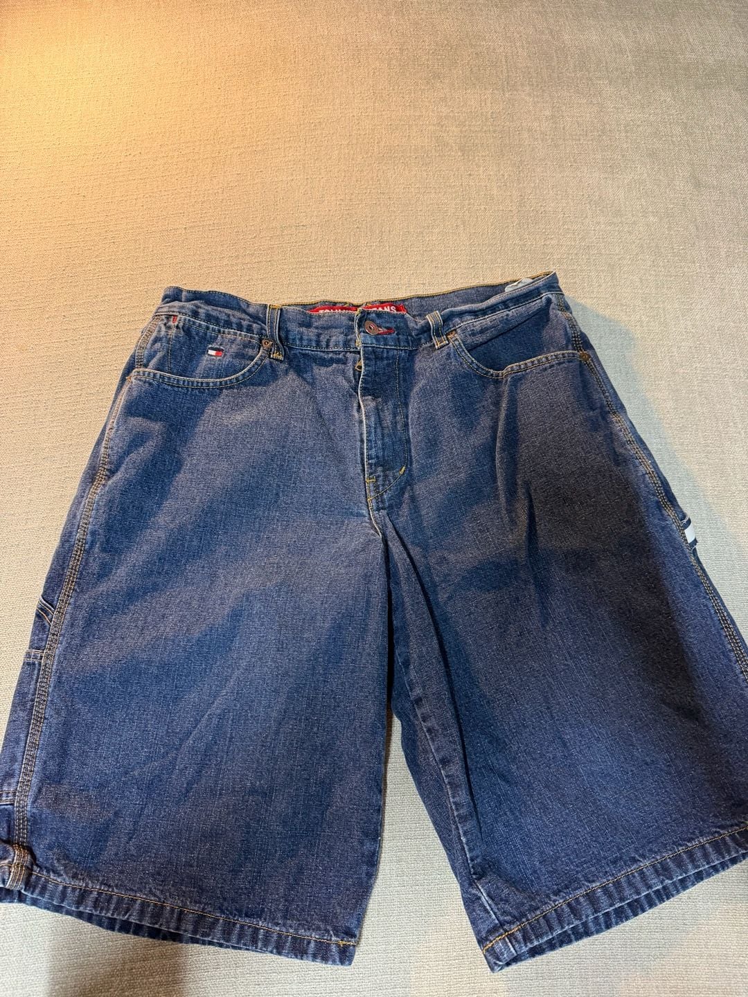 Tommy Jeans Denim Shorts Baggy Carpenter Blue 2