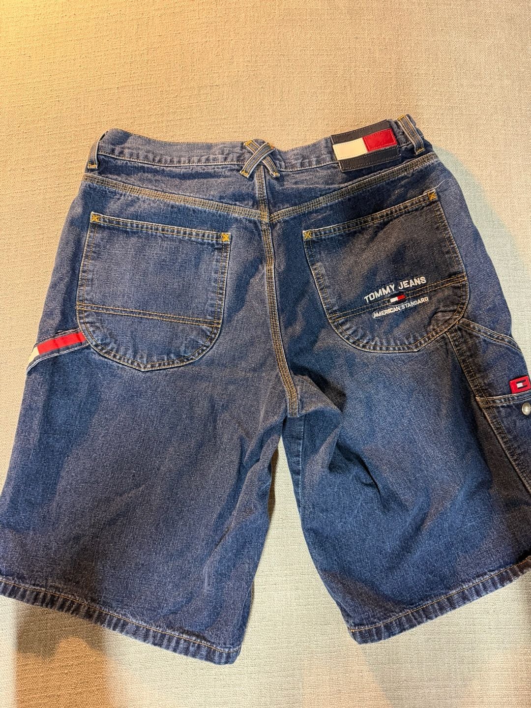 Tommy Jeans Denim Shorts Baggy Carpenter Blue 6