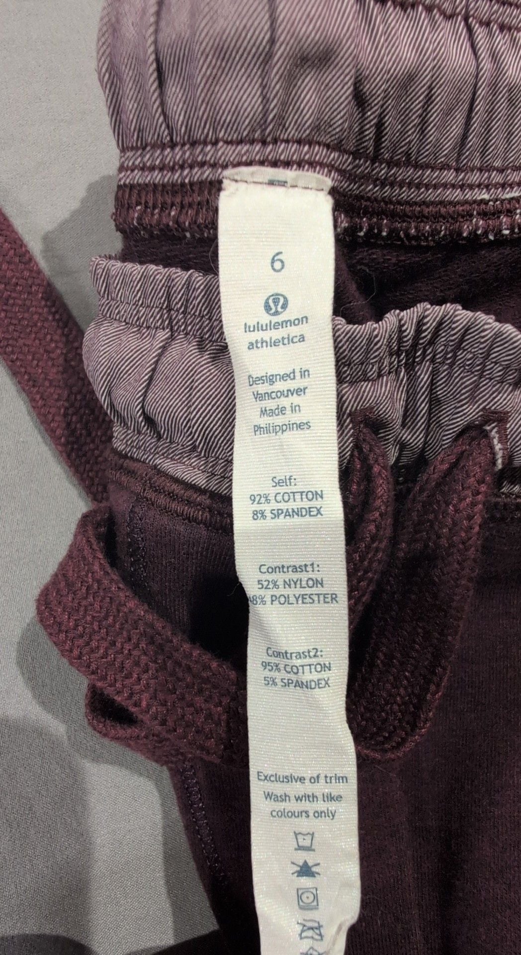 Lululemon Athletica Ready To Fleece Jogger Pants Size 6 Burgundy 7