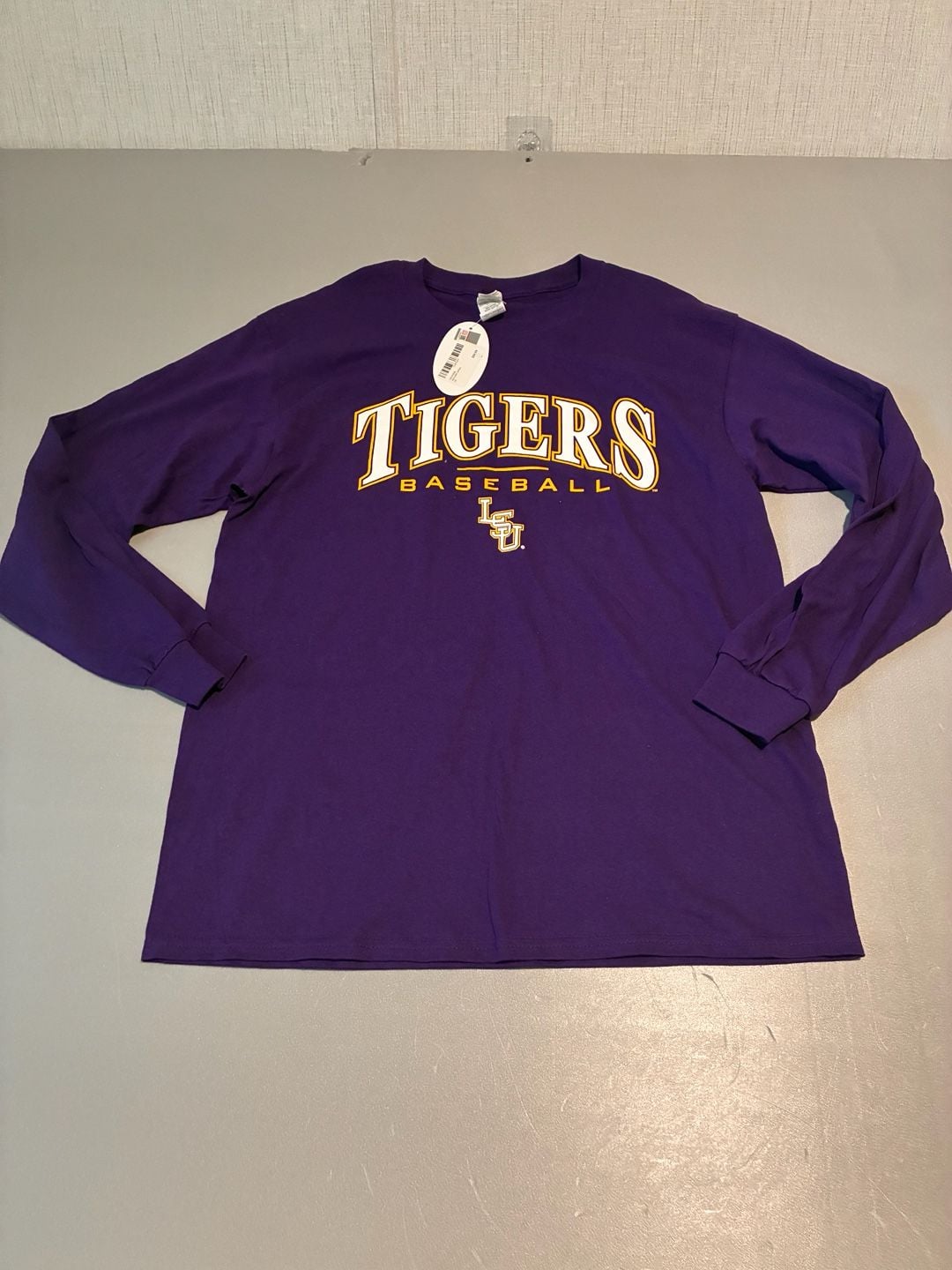 LSU Tigers Baseball Long Sleeve T-Shirt Purple New With Tags 2
