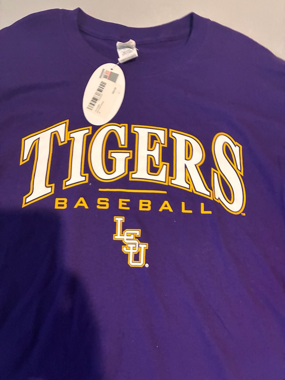 LSU Tigers Baseball Long Sleeve T-Shirt Purple New With Tags 3