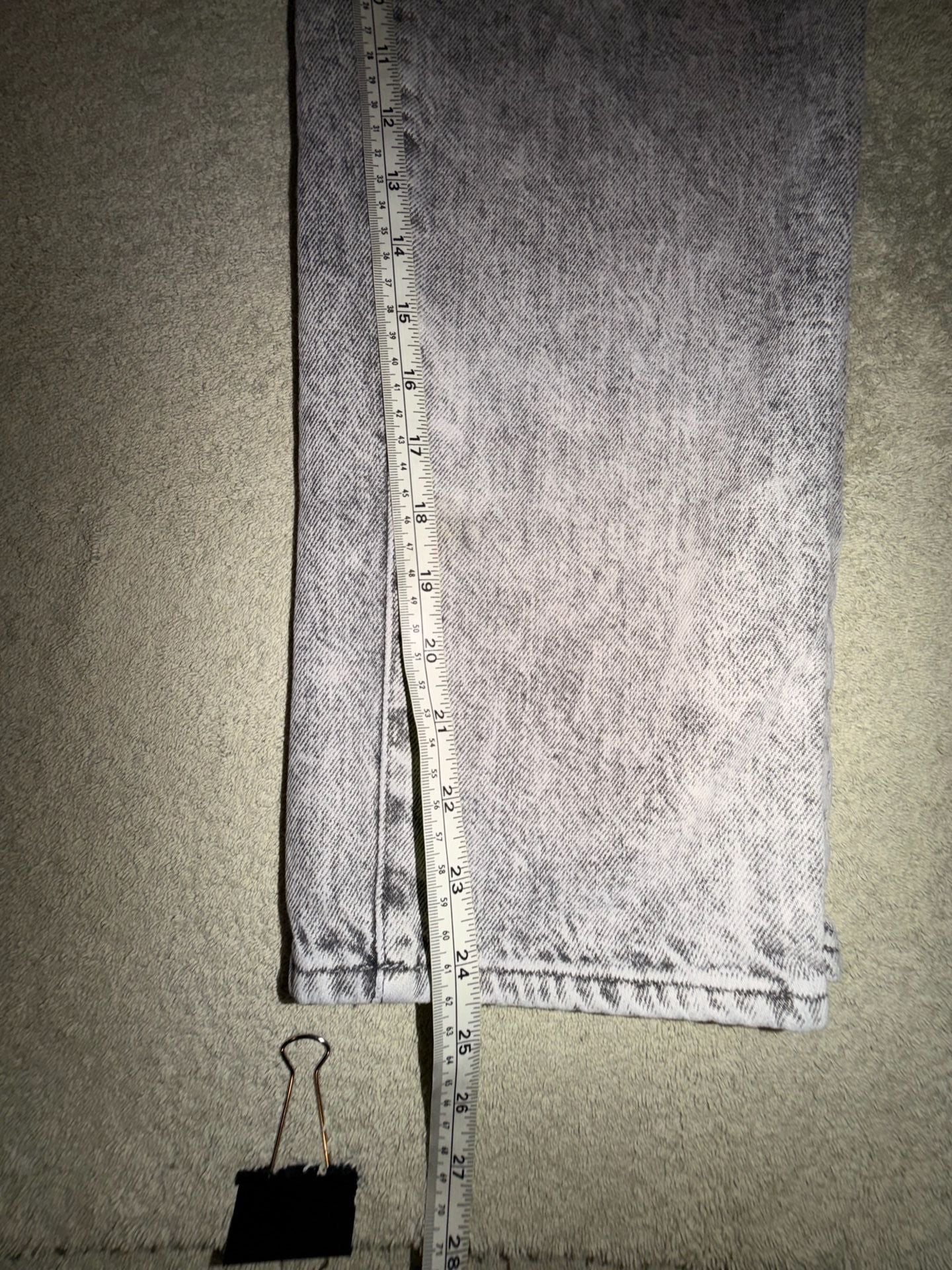 PacSun Acid Wash Straight Leg Jeans Gray 8