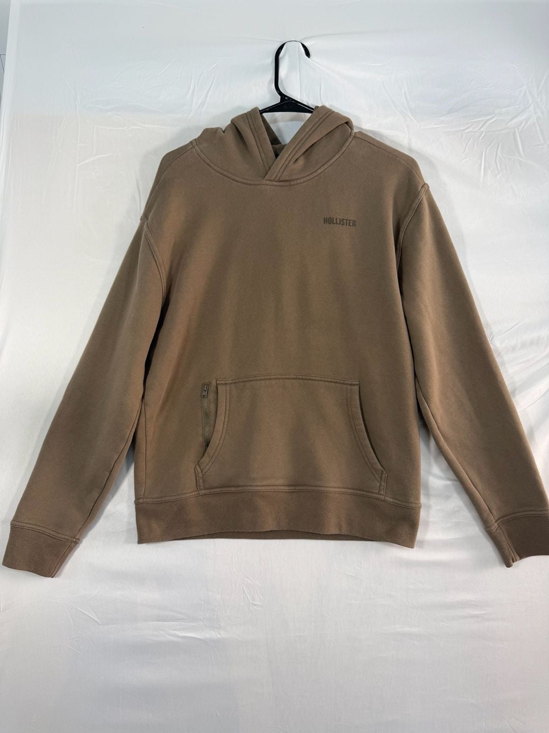 Hollister Relaxed Fit Hoodie Size S Taupe Brown 2