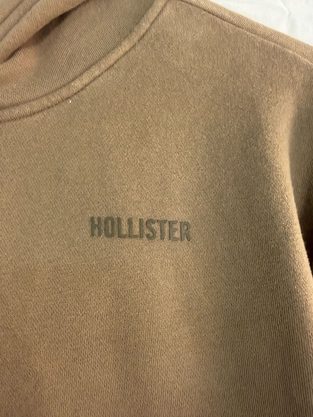 Hollister Relaxed Fit Hoodie Size S Taupe Brown 3