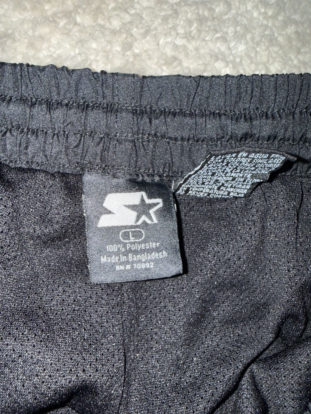 Starter Nylon Track Pants Size L Black Windbreaker Joggers 3