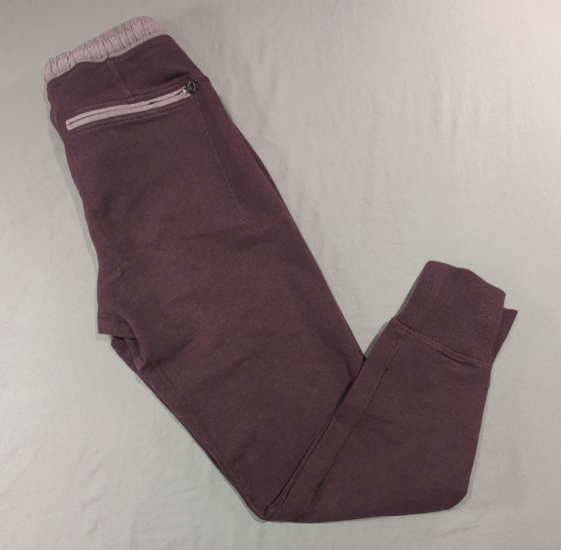 Lululemon Athletica Ready To Fleece Jogger Pants Size 6 Burgundy 2