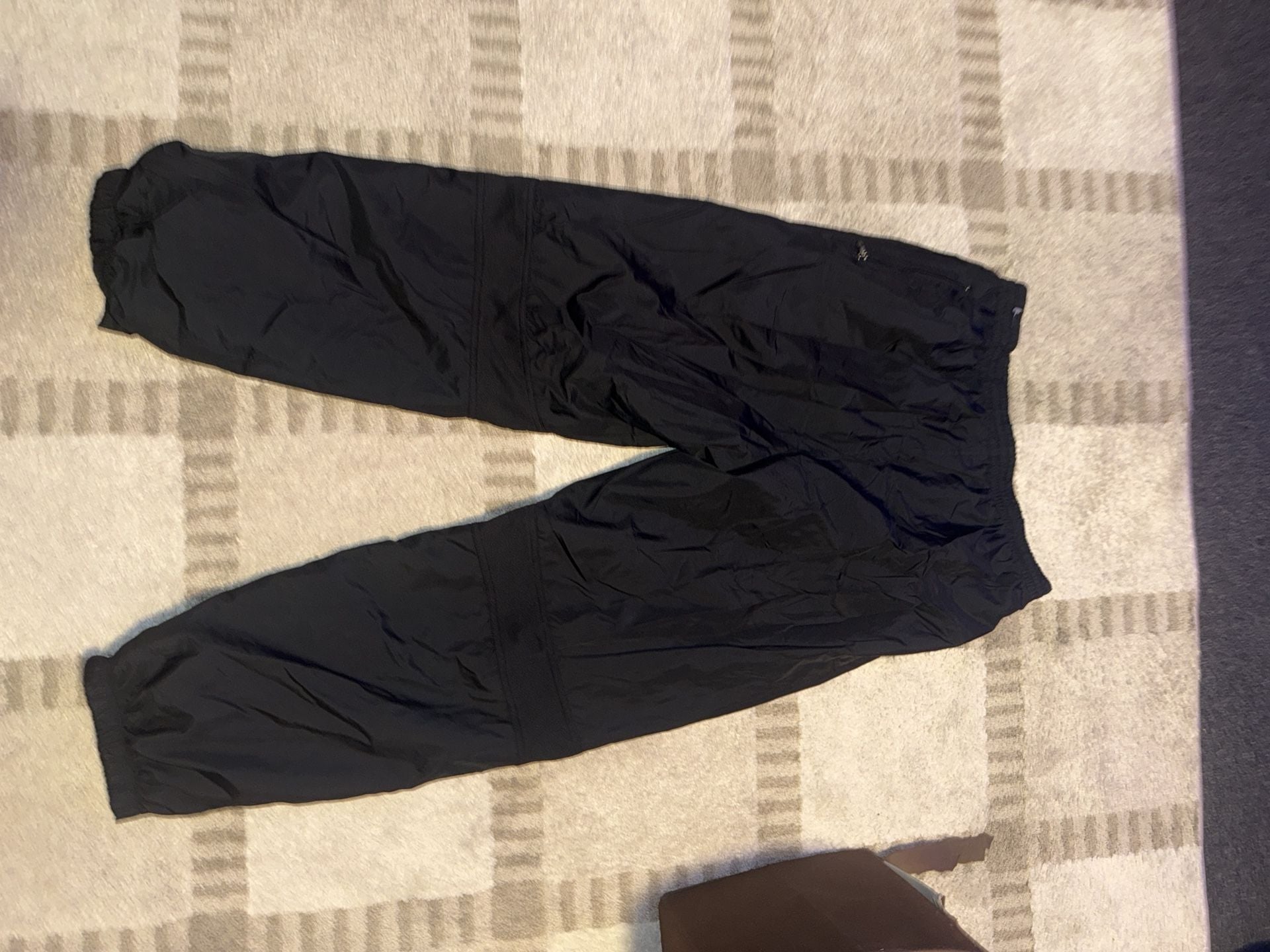 Starter Nylon Track Pants Size L Black Windbreaker Joggers 4