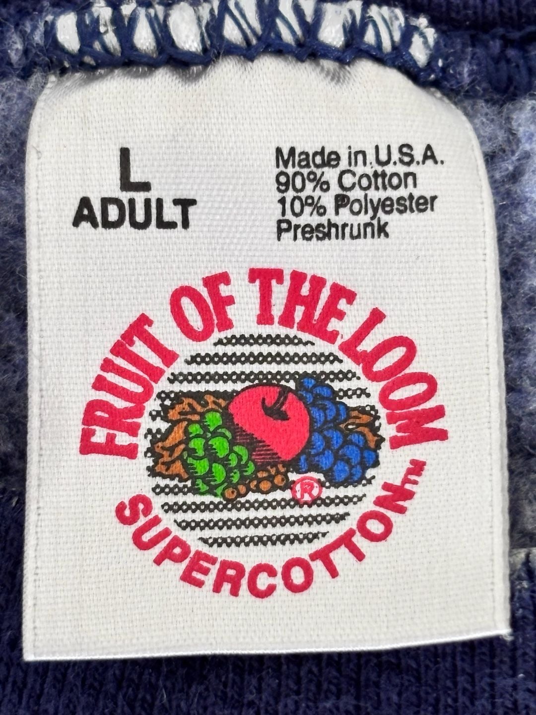 Fruit of the Loom University of Michigan Sweatshirt Size L Blue 6