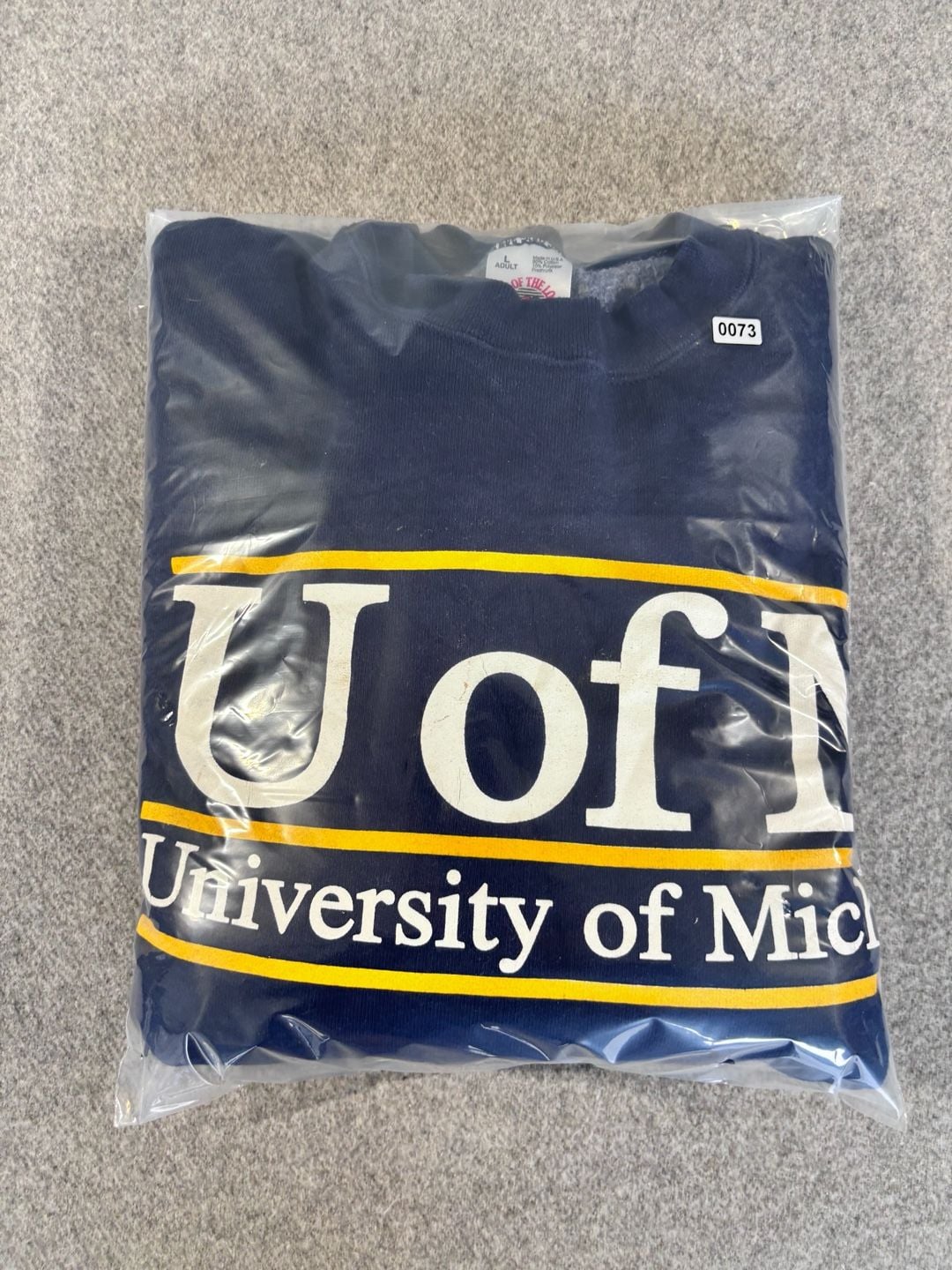 Fruit of the Loom University of Michigan Sweatshirt Size L Blue 7