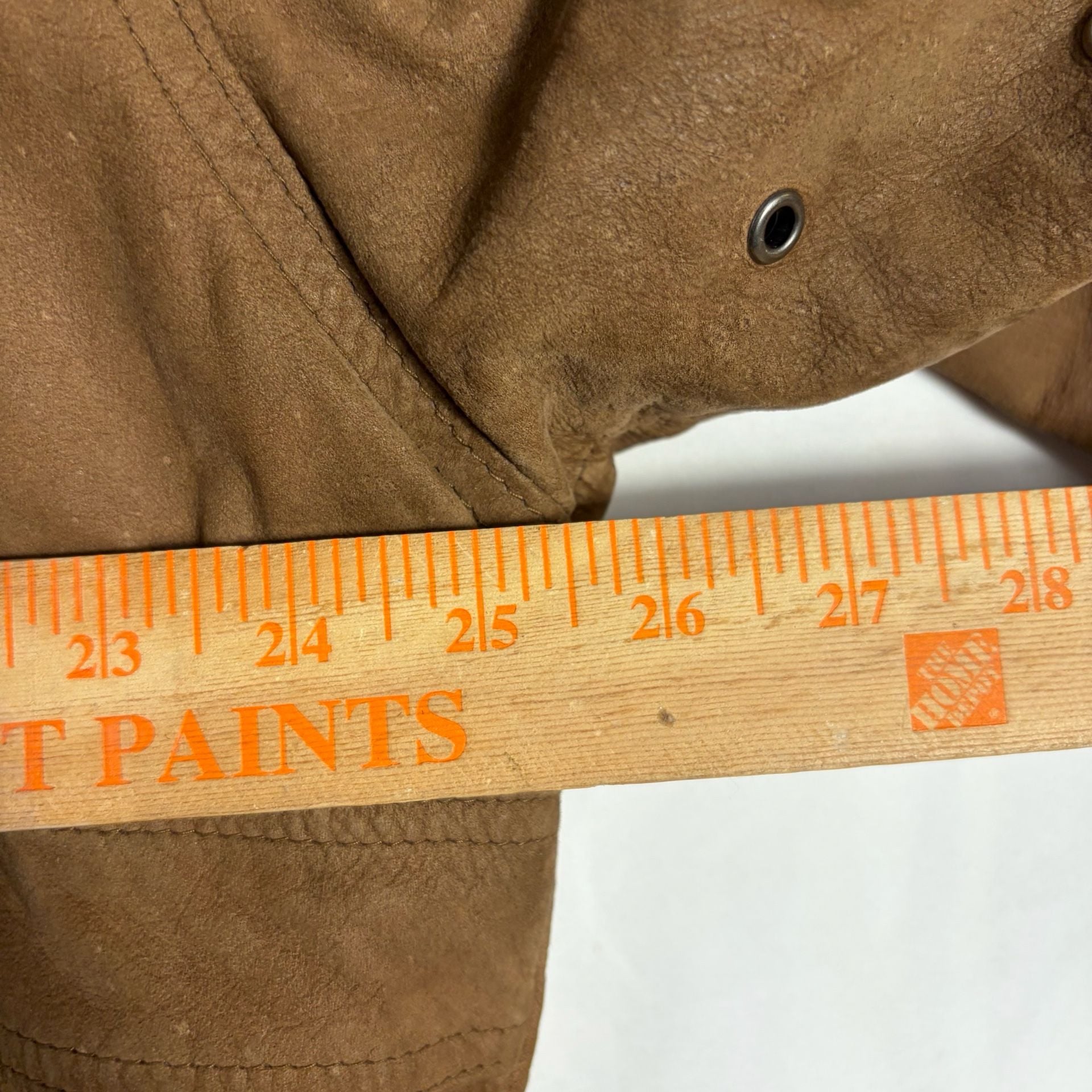 Vintage Leather Bomber Jacket Brown Distressed 9