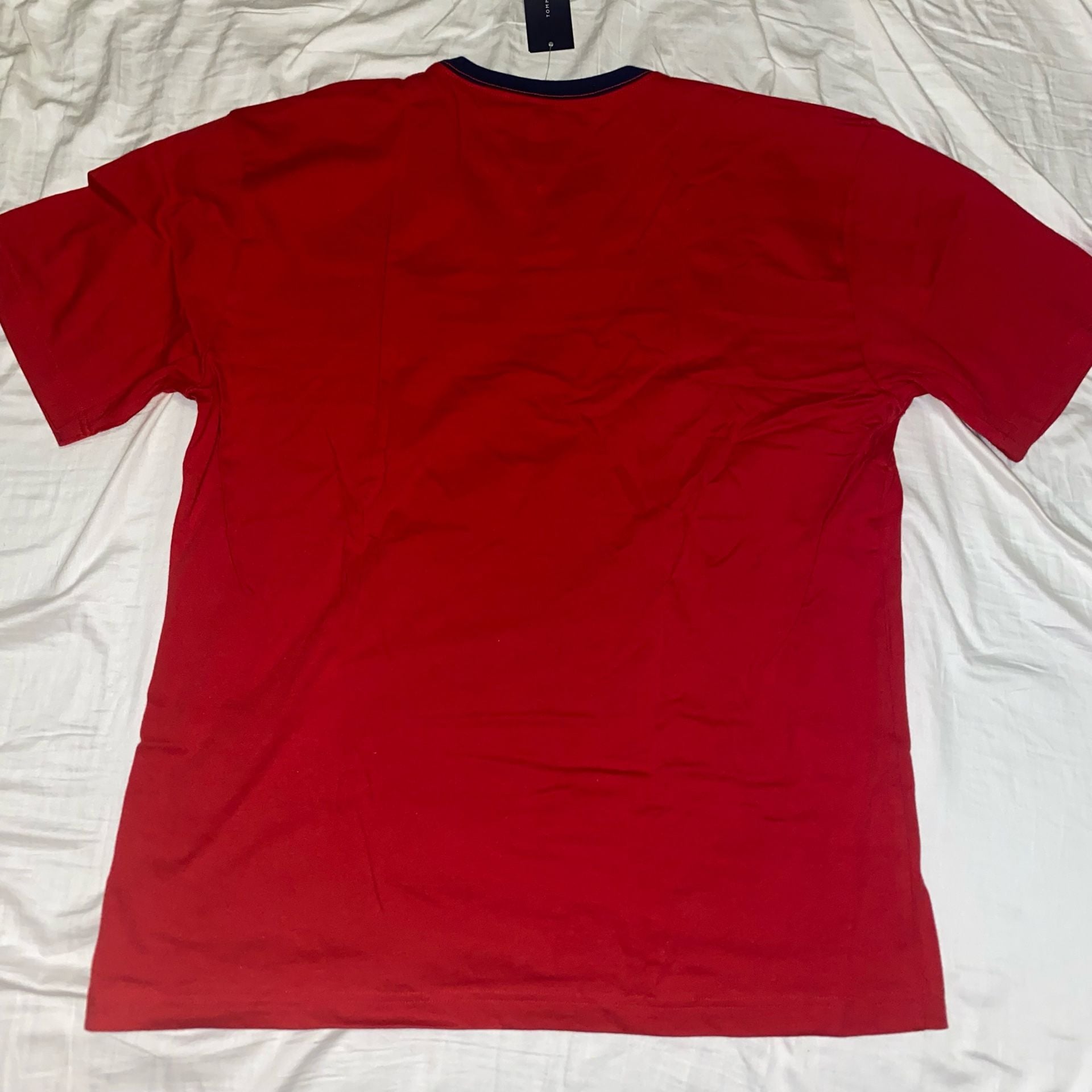 Tommy Hilfiger Tino Short Sleeve Tee Size XL Red Stripe Logo 4