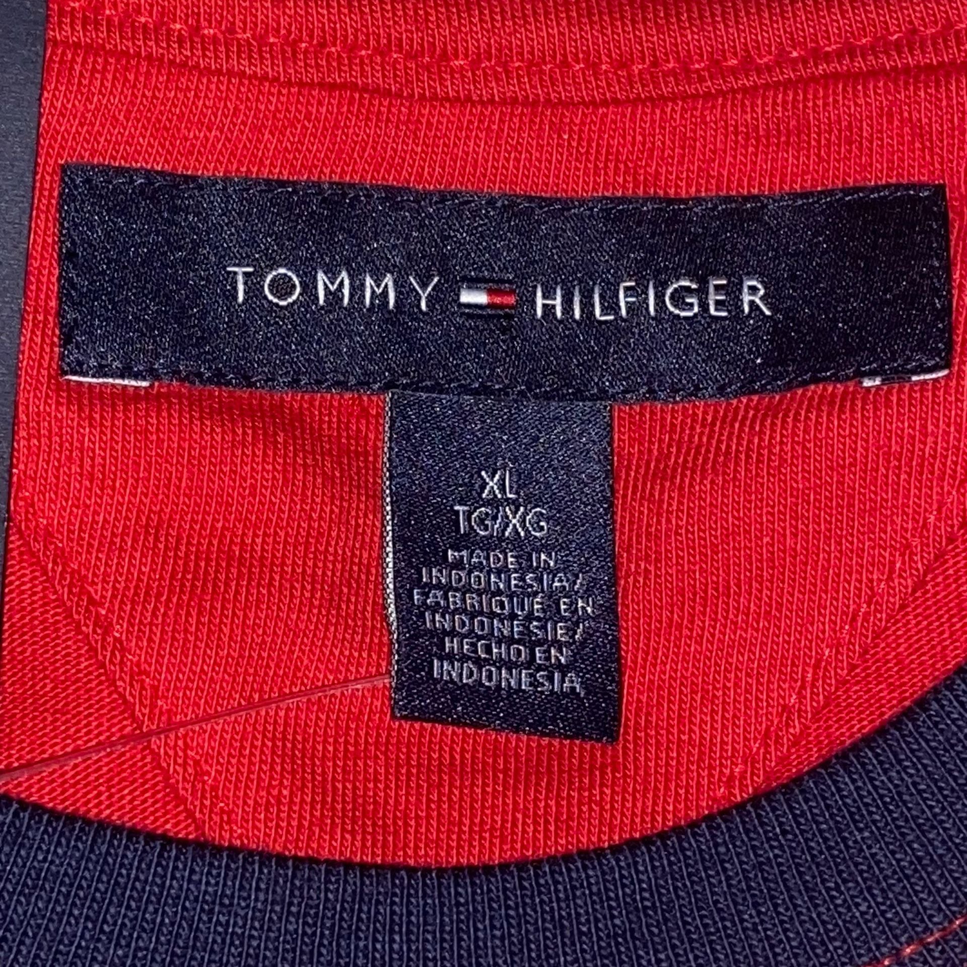 Tommy Hilfiger Tino Short Sleeve Tee Size XL Red Stripe Logo 5