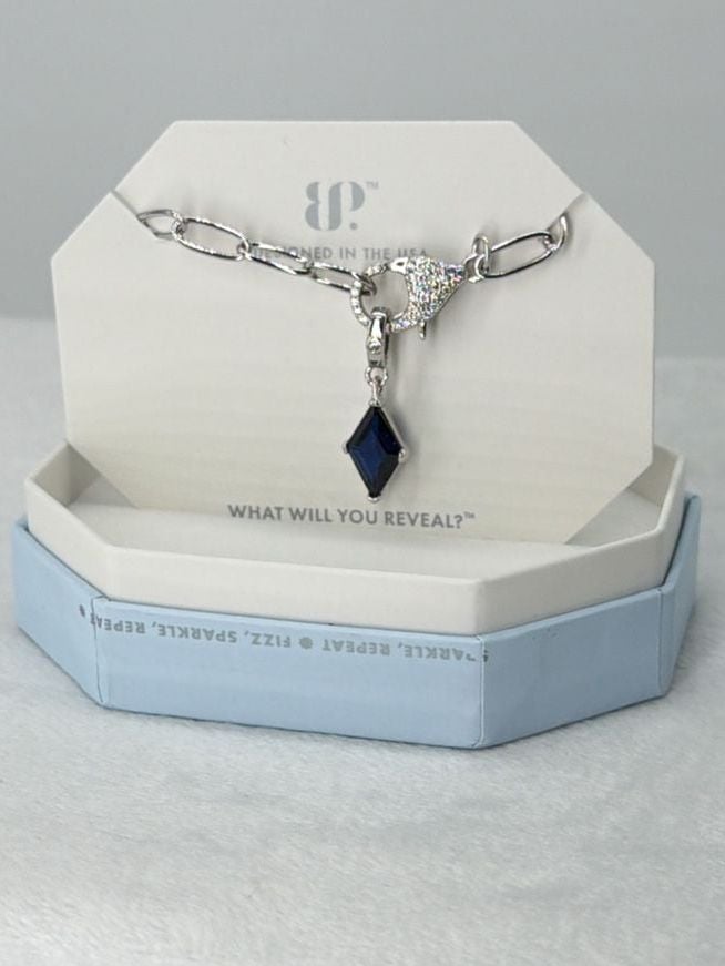 Bomb Party Starlight Wonder Created Sapphire Spinel on Rhodium Bringback 2