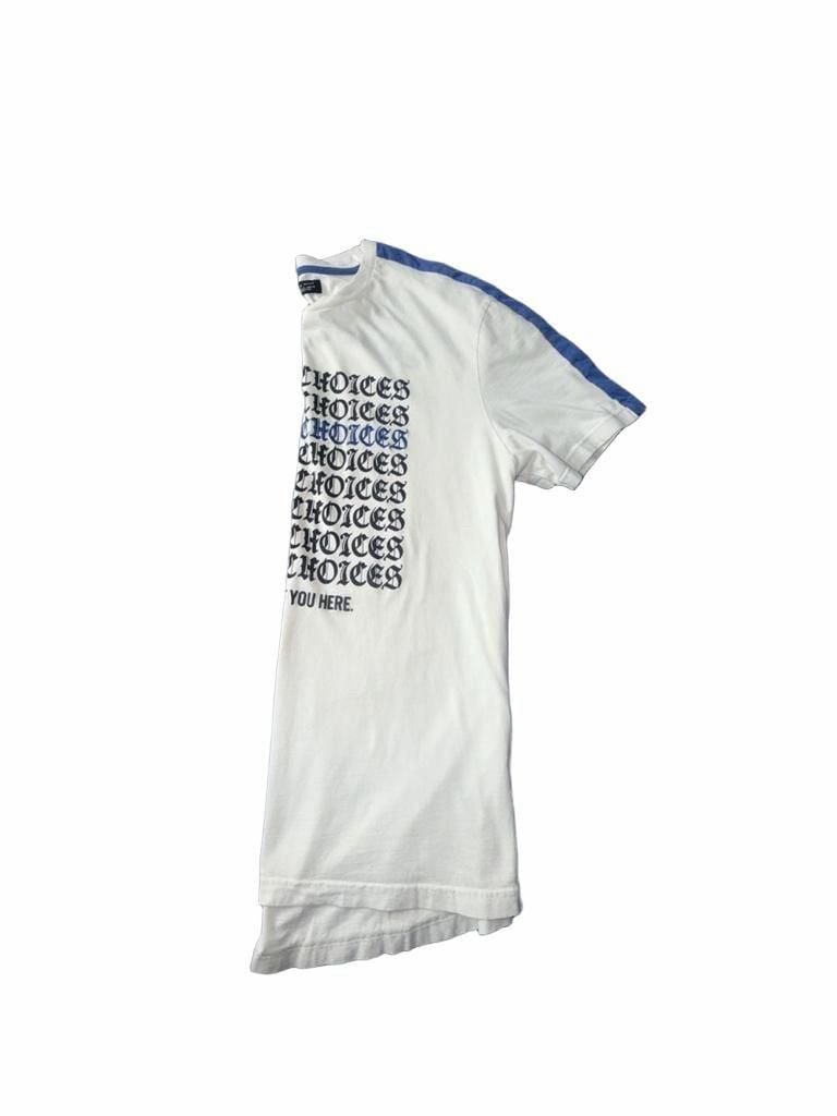 Zara Man Graphic T-Shirt Size XL White Many Choices Twist Of Fate 4