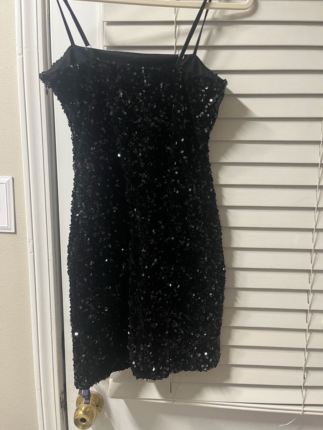 Forever 21 Sequin Mini Dress Size S Black Party 3