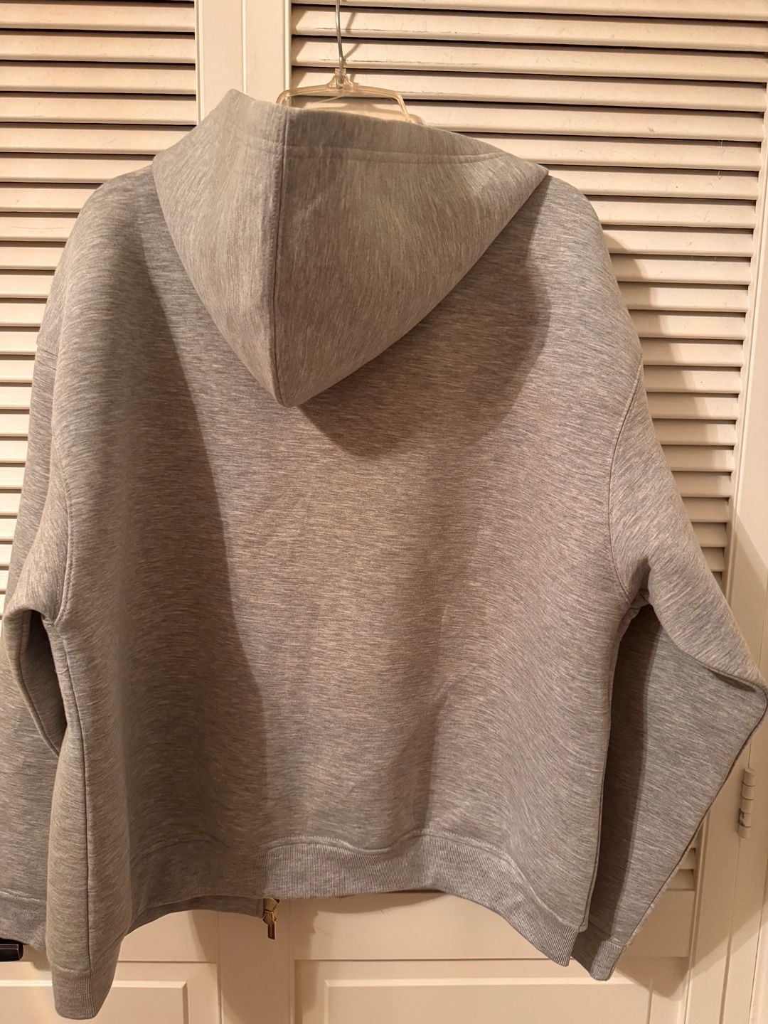 Miu Miu Zip-Up Hoodie Size 36 Gray Cotton Logo Sweatshirt 9