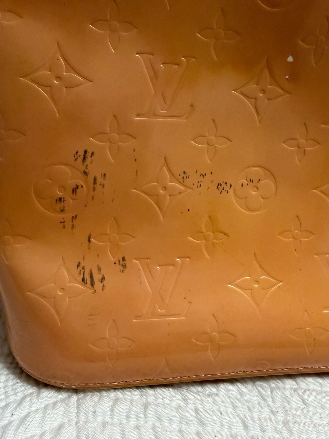 Louis Vuitton Monogram Vernis Houston Tote Beige 5