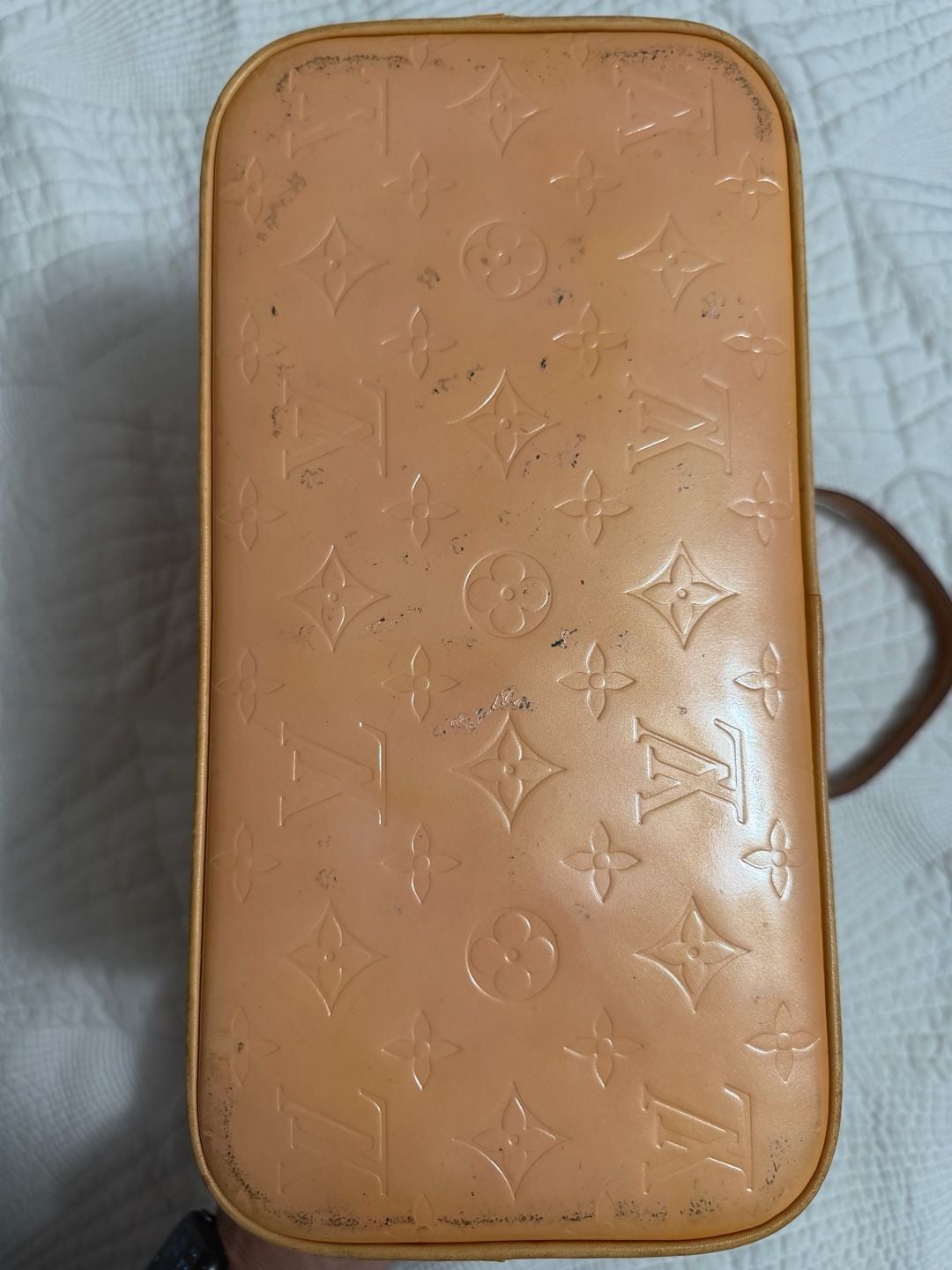 Louis Vuitton Monogram Vernis Houston Tote Beige 20