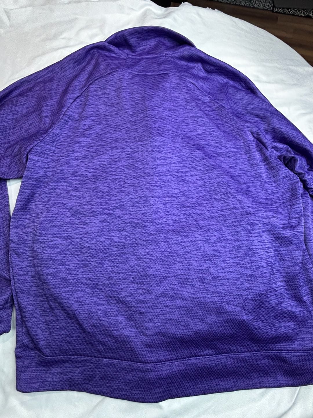 Adidas Team Issue 1/4 Zip Size 2XL Purple Climalite Pullover 4