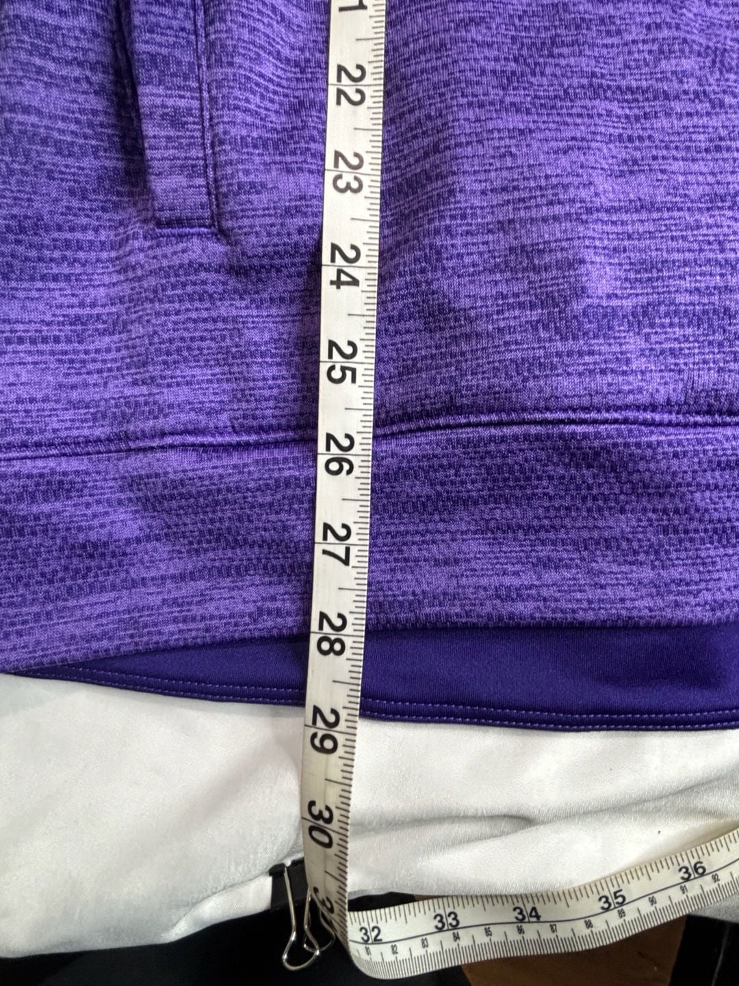Adidas Team Issue 1/4 Zip Size 2XL Purple Climalite Pullover 9
