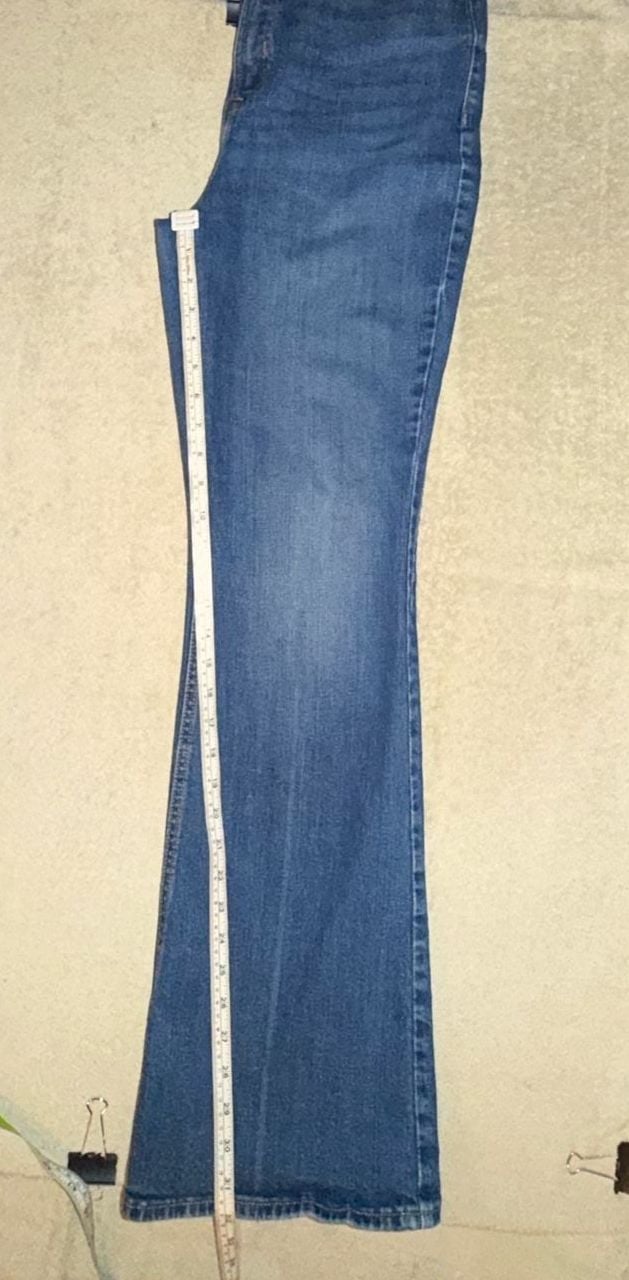 Old Navy Flare Jeans Size 12 Blue Denim High Rise Secret Smooth Pockets 6