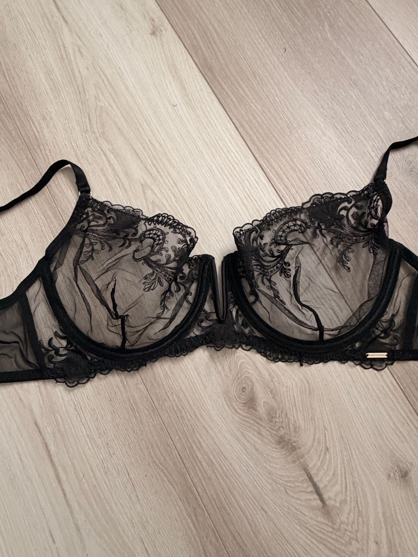 Bluebella Lace Demi Bra Size 42C Black 2