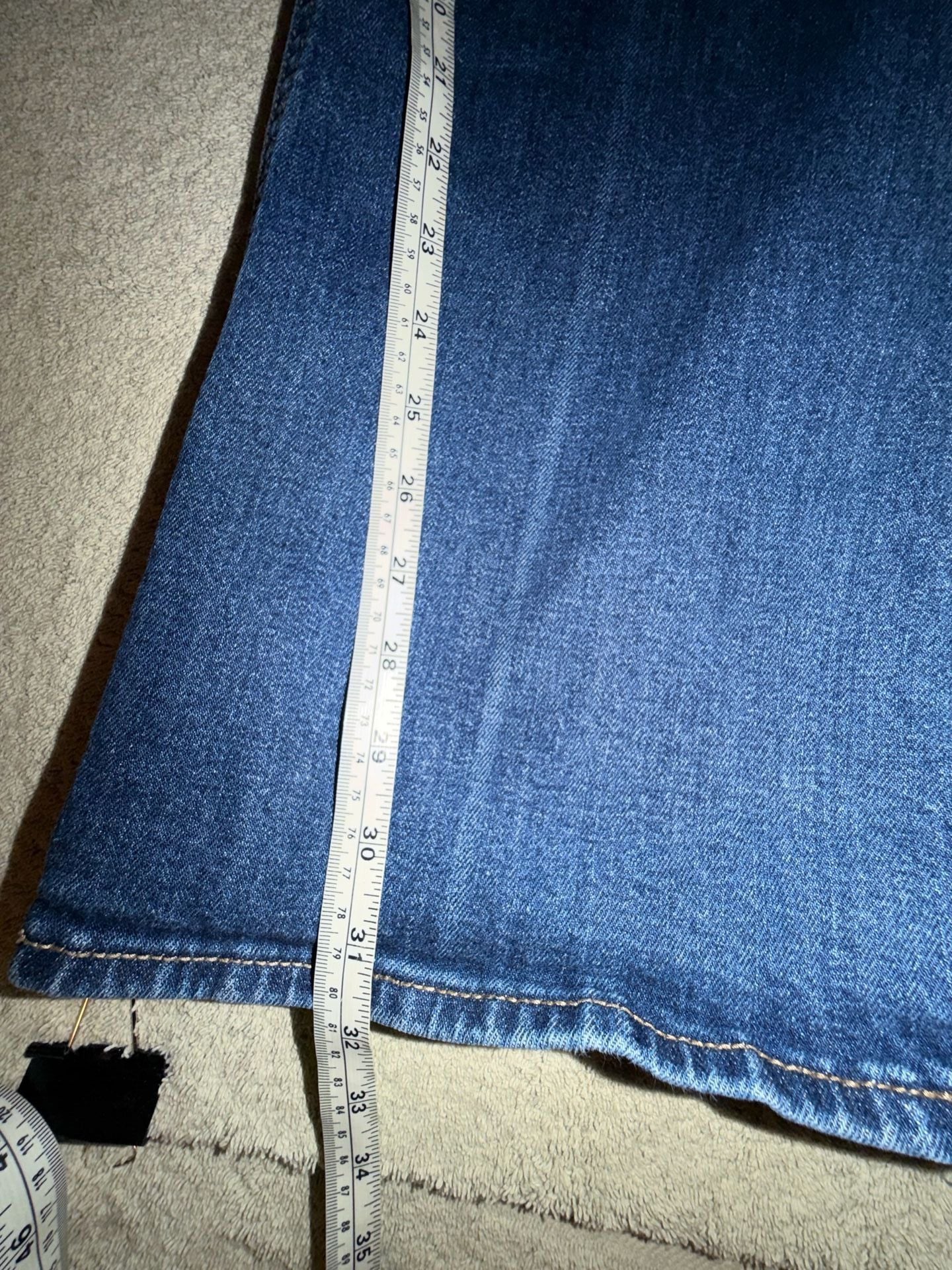 Old Navy Flare Jeans Size 12 Blue Denim High Rise Secret Smooth Pockets 7