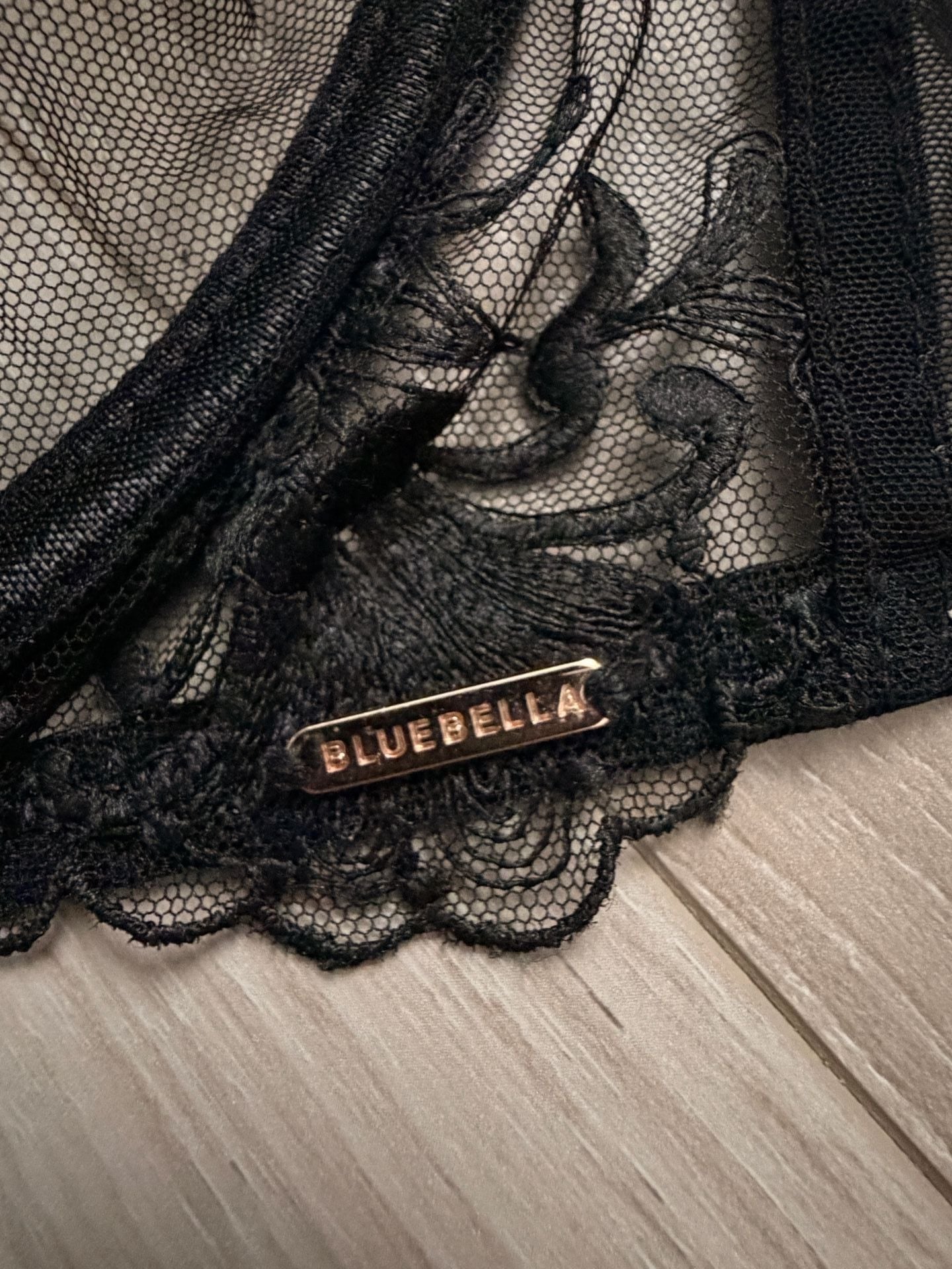 Bluebella Lace Demi Bra Size 42C Black 3