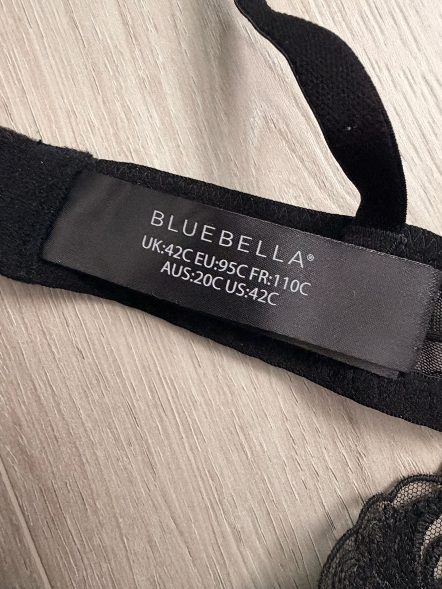 Bluebella Lace Demi Bra Size 42C Black 5