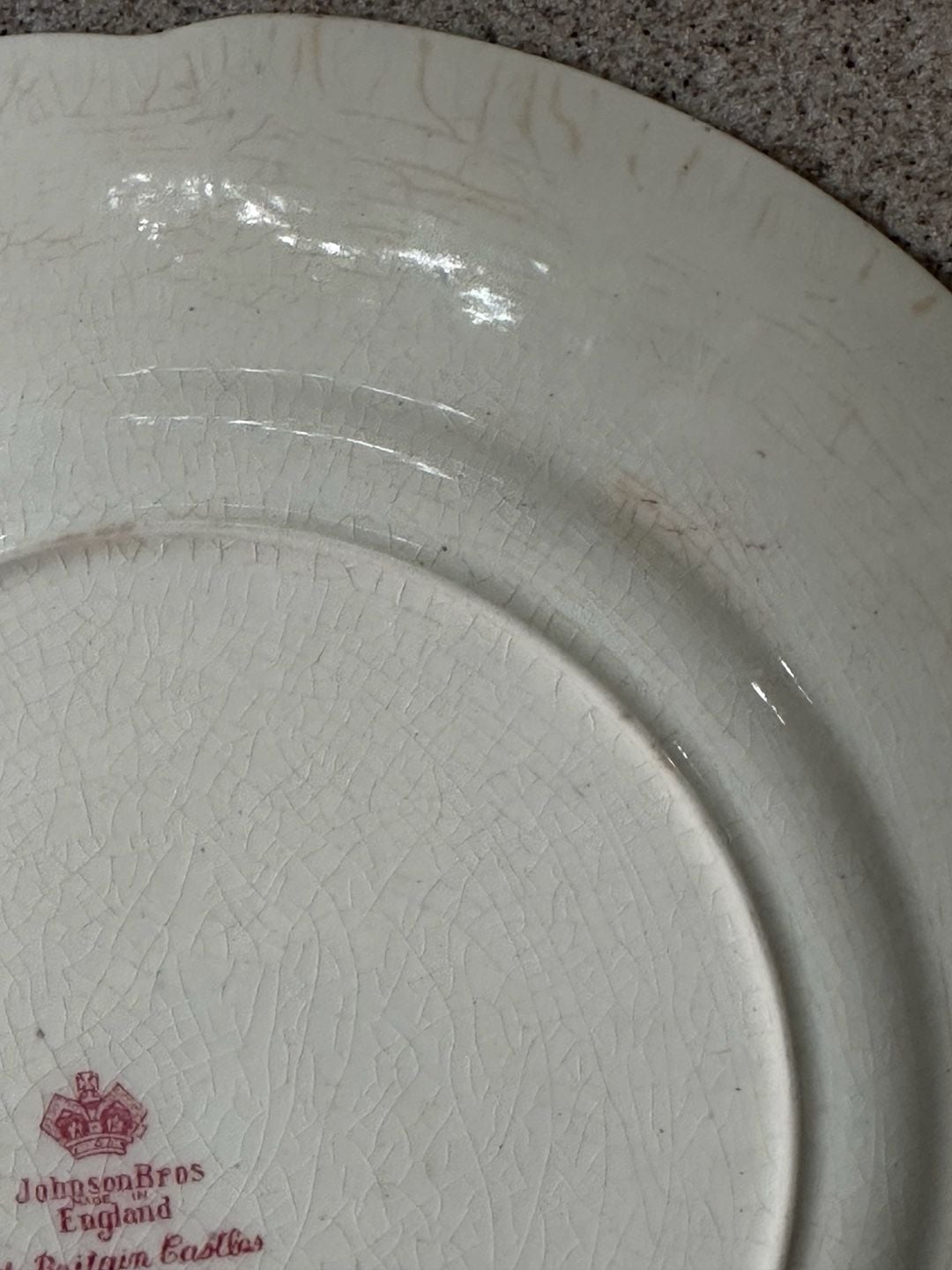 Johnson Brothers Old Britain Castles Pink Plate 7