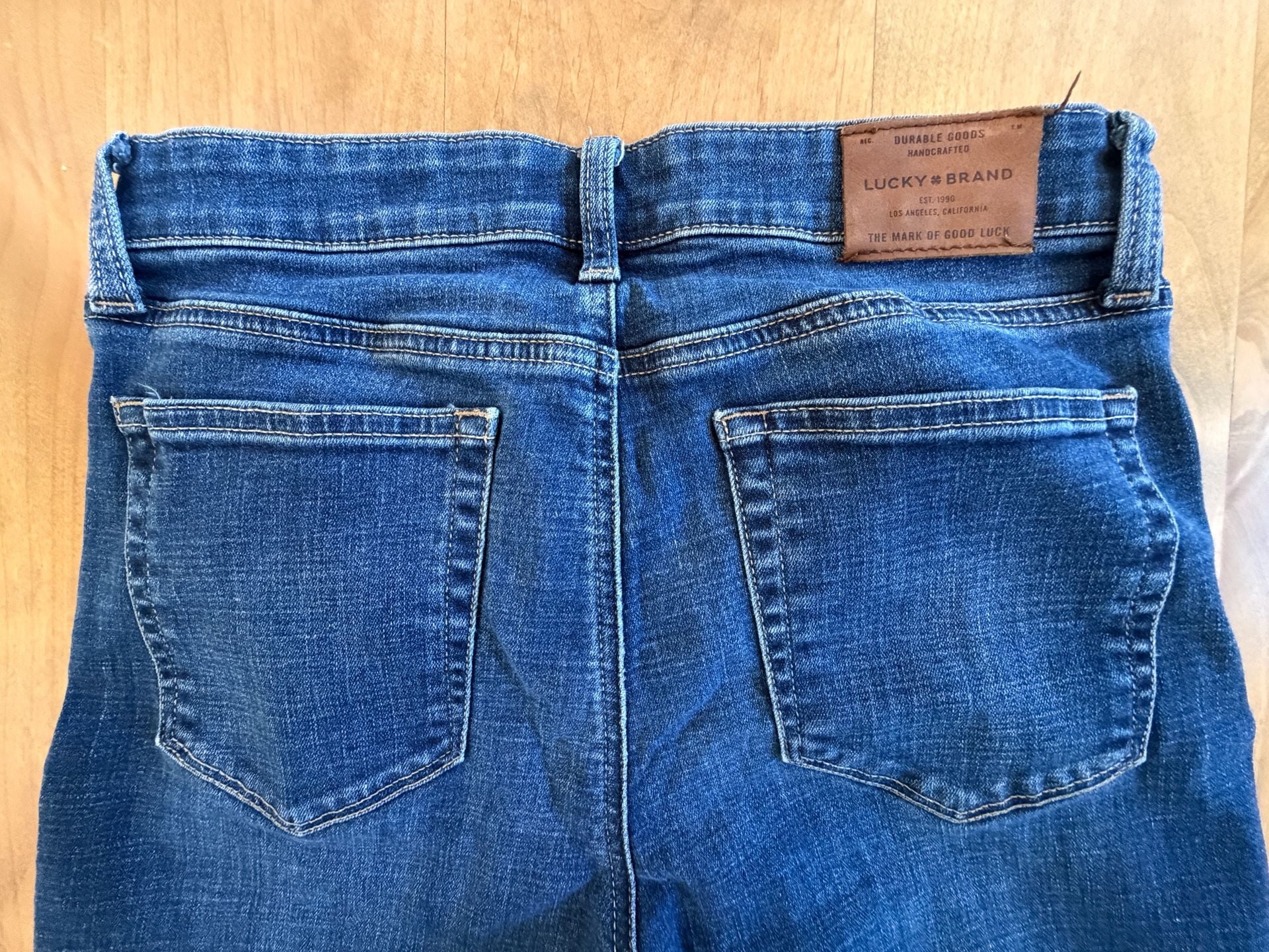 Lucky Brand Ankle Jeans Size 6/28 Blue Denim Skinny 8