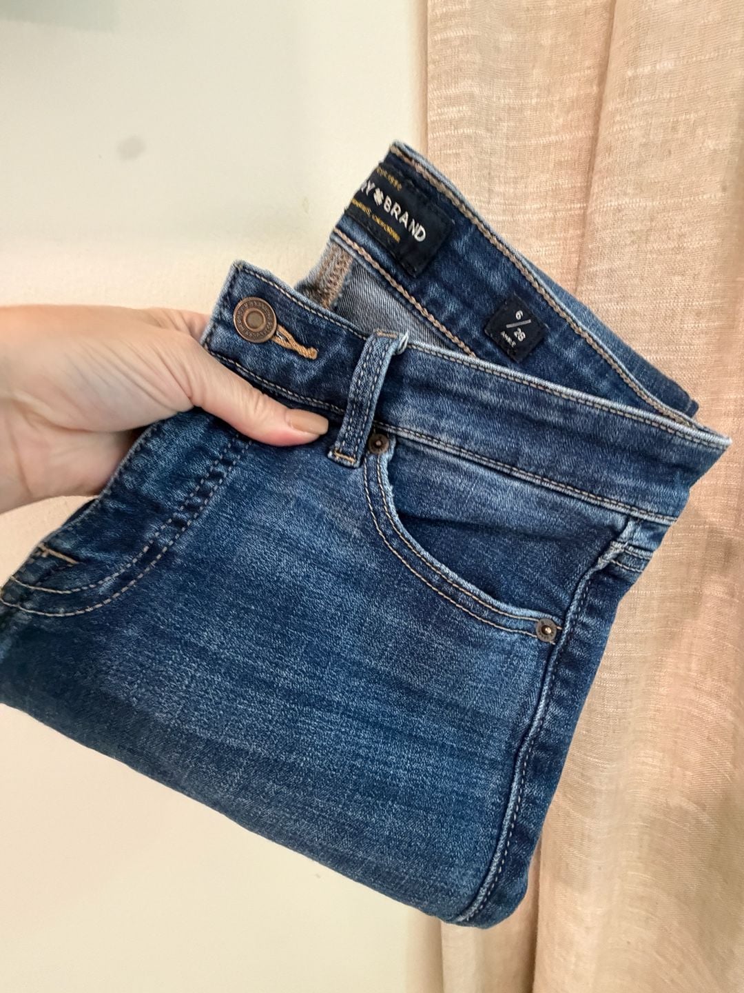 Lucky Brand Ankle Jeans Size 6/28 Blue Denim Skinny 10