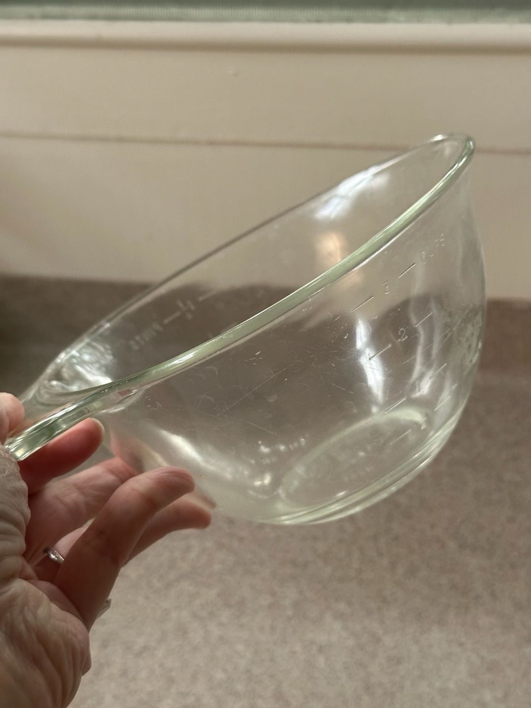Pyrex Batter Bowl 3 Cup Clear Glass 1