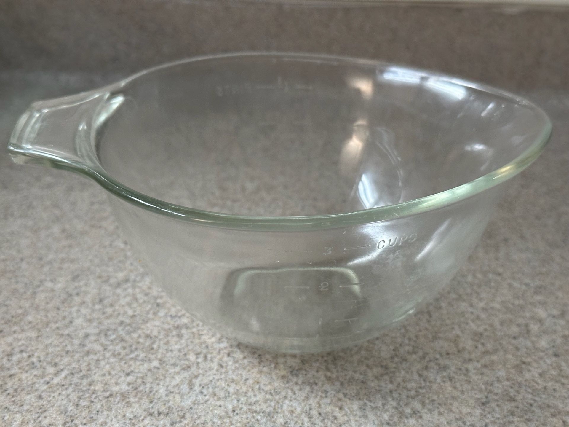 Pyrex Batter Bowl 3 Cup Clear Glass 2