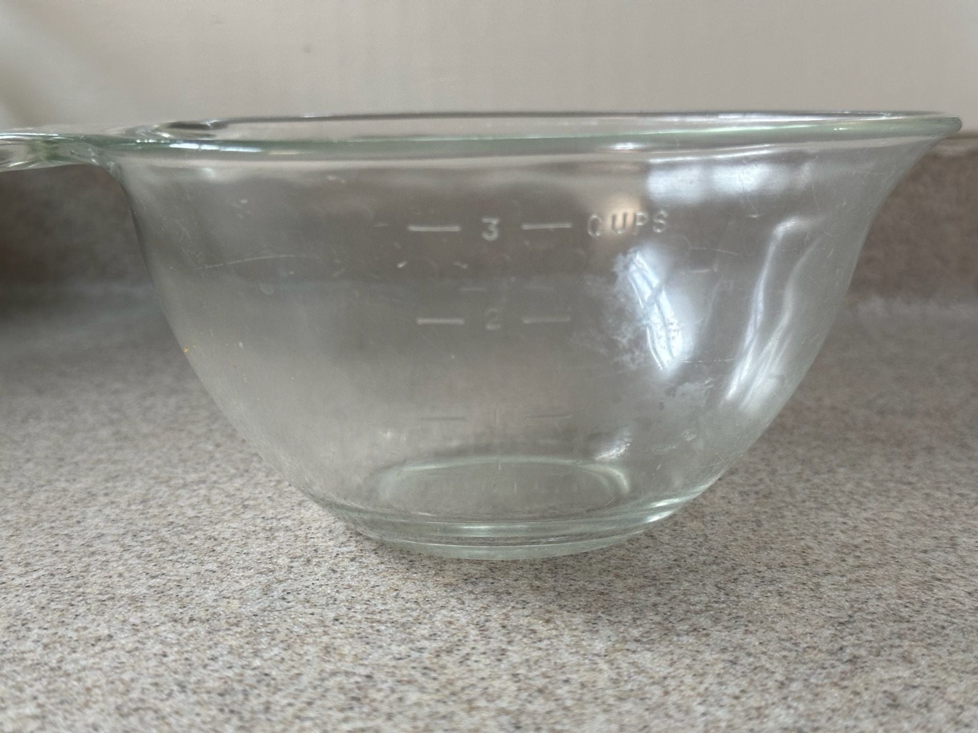 Pyrex Batter Bowl 3 Cup Clear Glass 3