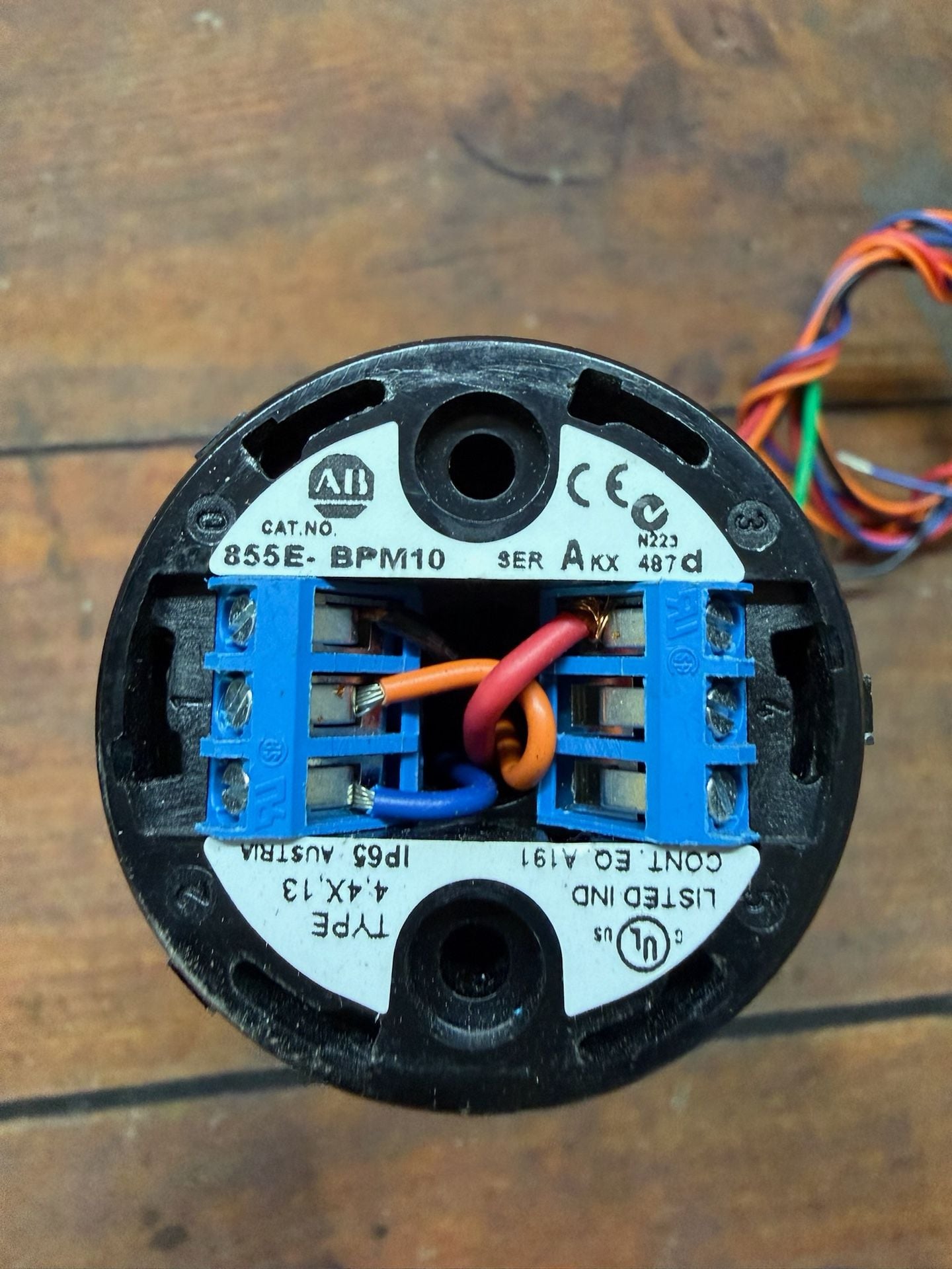 Allen Bradley 855E Control Tower Stack Light Red Amber Blue 24V 13