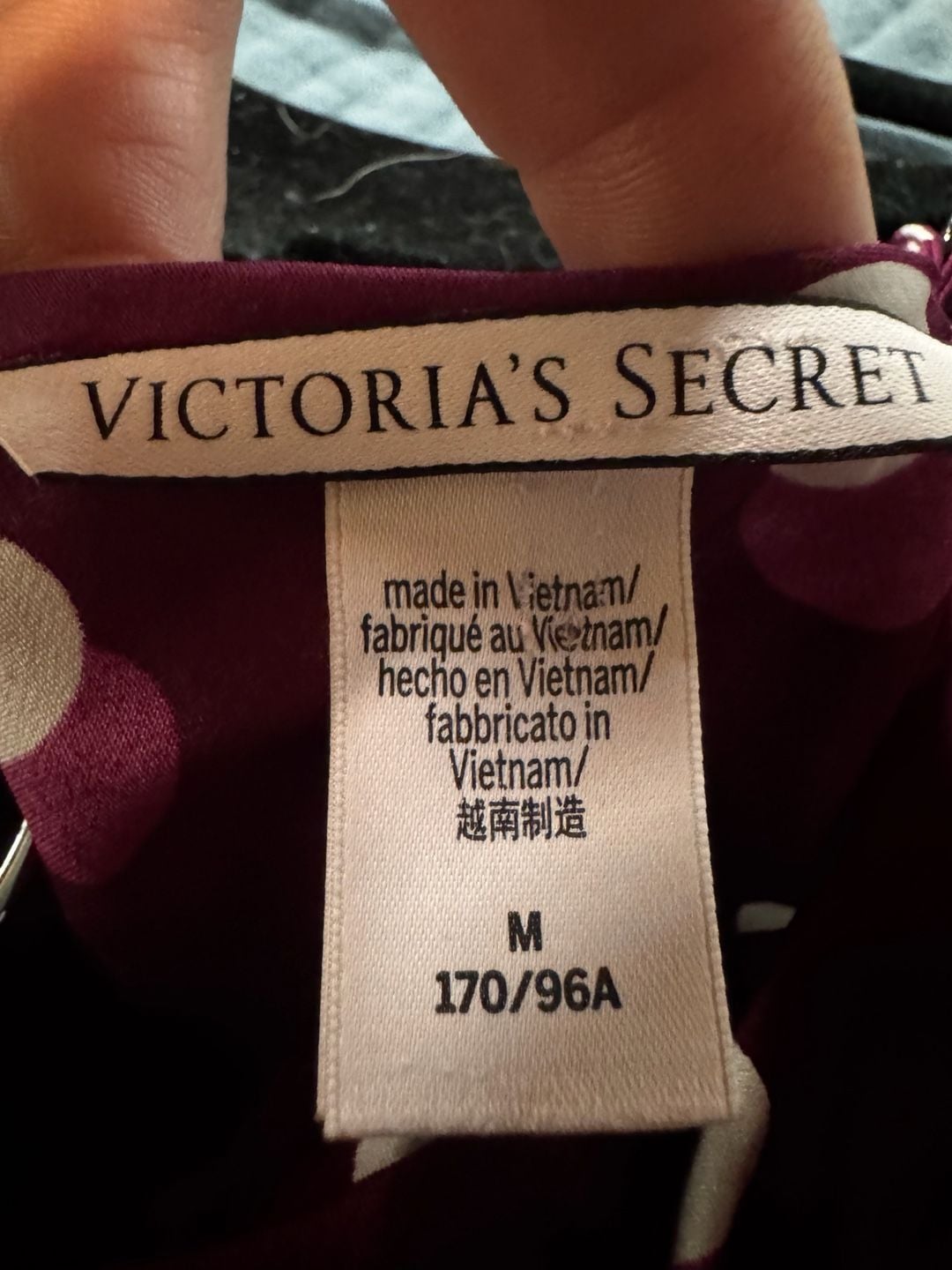 Victoria's Secret Satin Polka Dot Romper Size M Burgundy 4