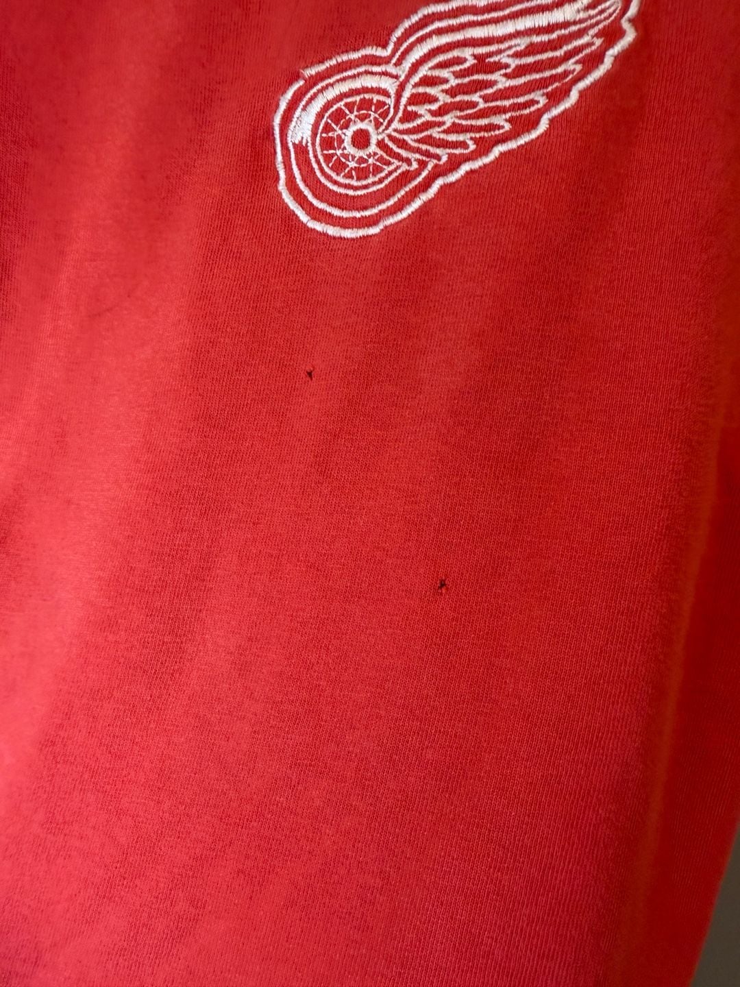 Vintage Detroit Red Wings Graphic T-Shirt Red 5