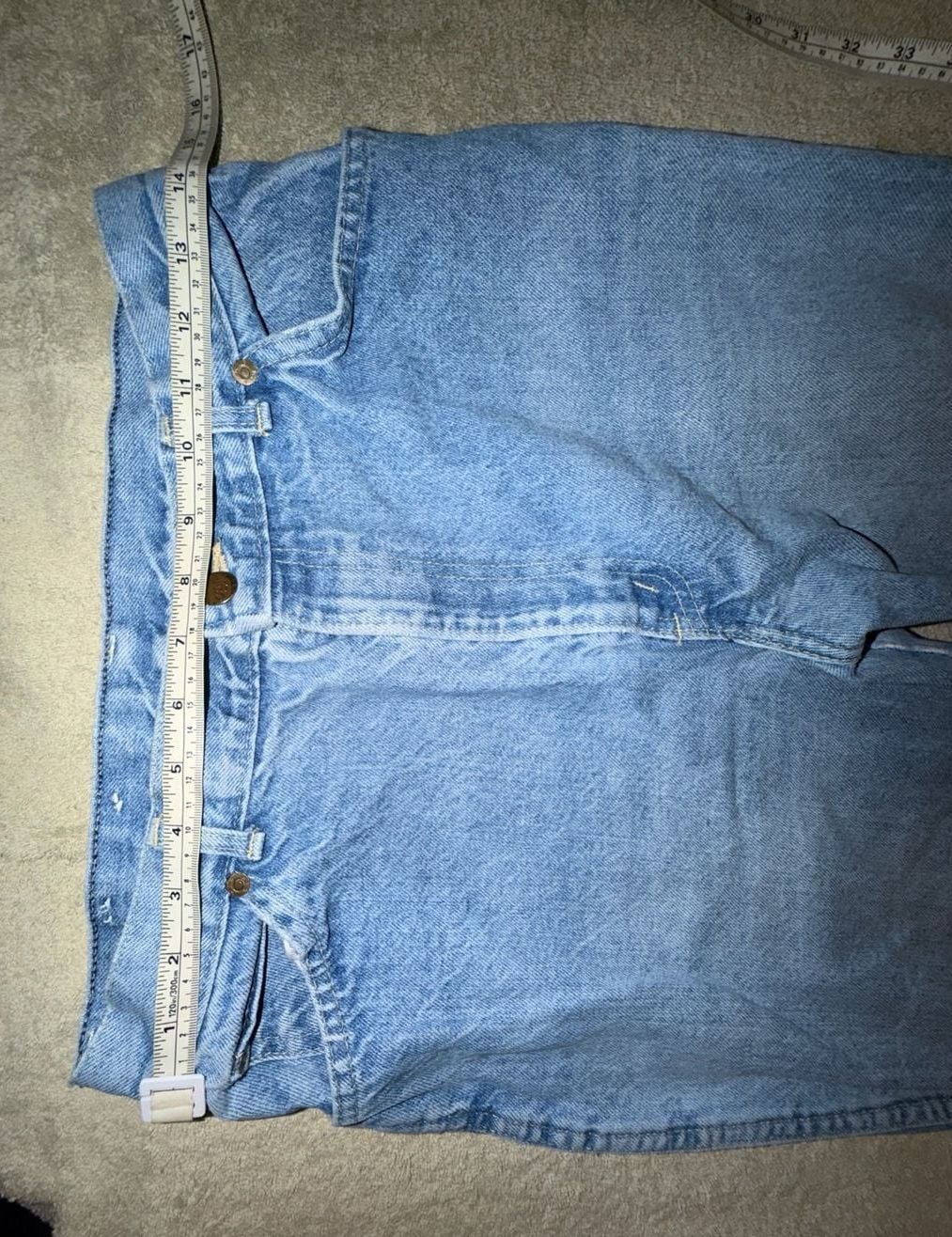 Chic Jeans Vintage Light Wash Denim Size 14 Blue High Rise 4