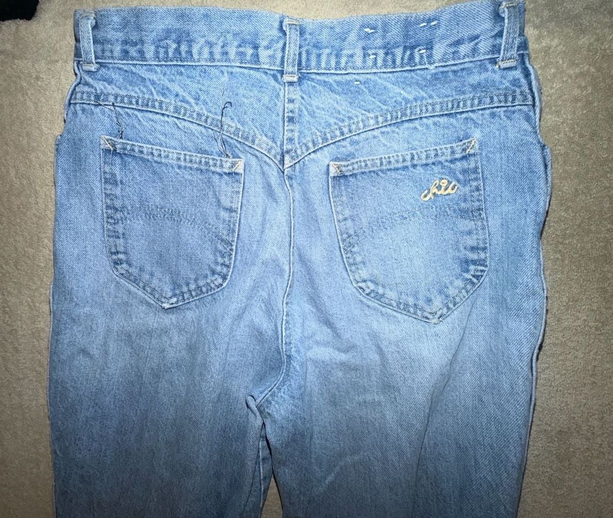 Chic Jeans Vintage Light Wash Denim Size 14 Blue High Rise 7