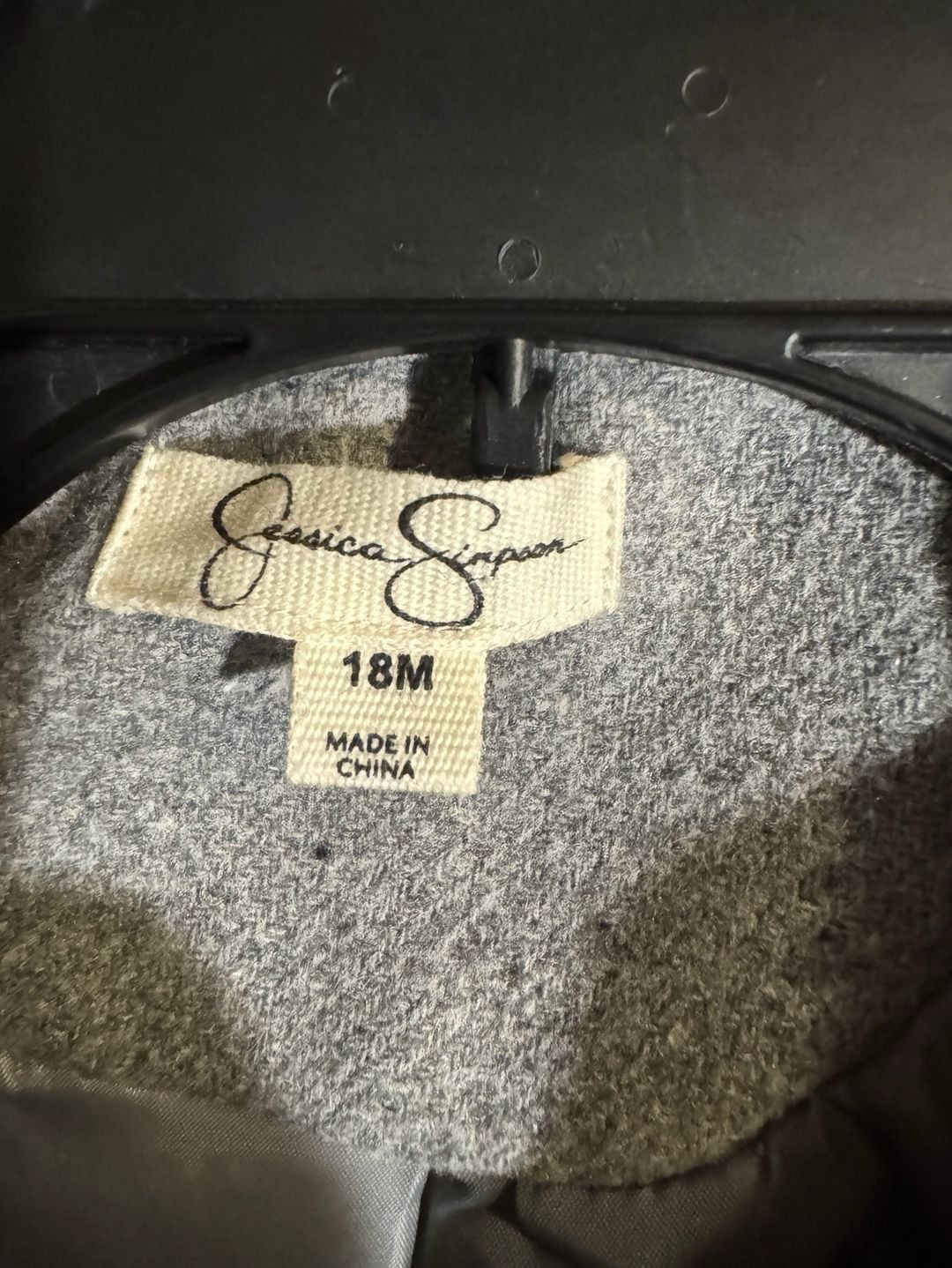 Jessica Simpson Coat Size 18M Gray Hooded Bow Winter Jacket 3