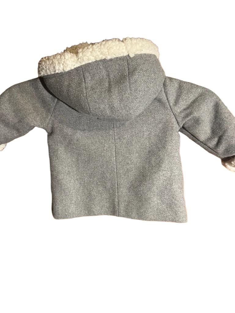Jessica Simpson Coat Size 18M Gray Hooded Bow Winter Jacket 6