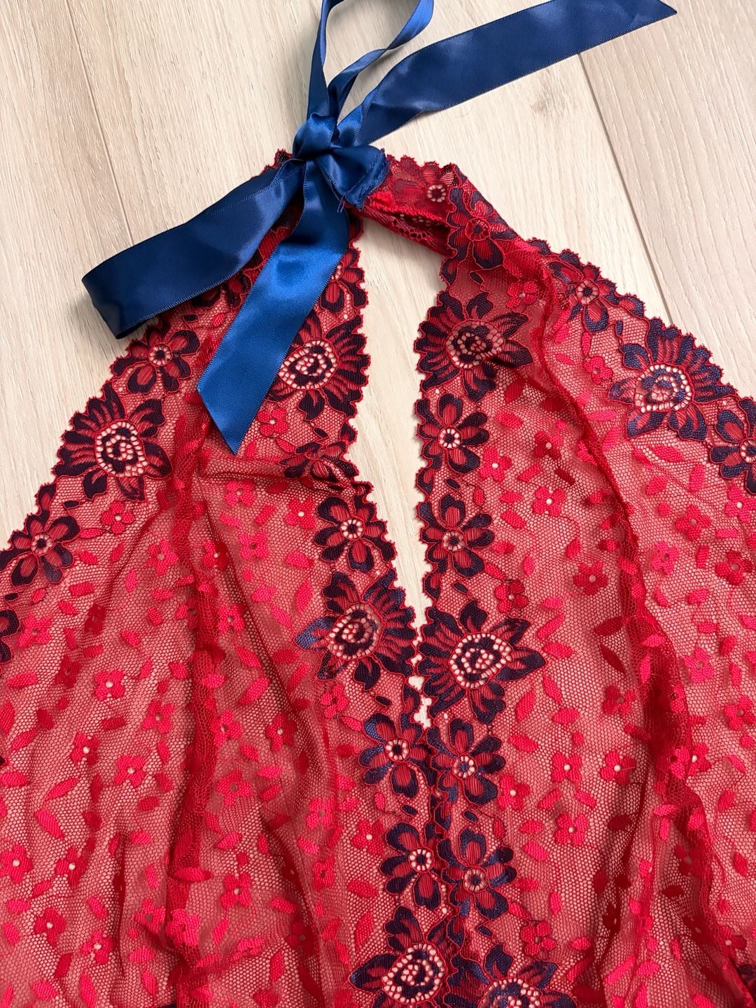 Journelle 3X Red Lace Bodysuit 3
