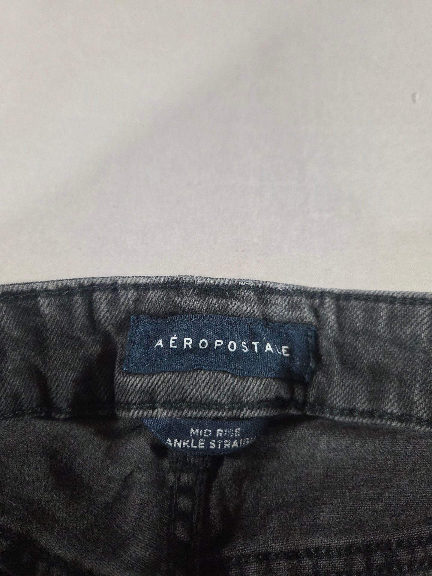 Aeropostale Jeans Grey Denim Straight Leg 7