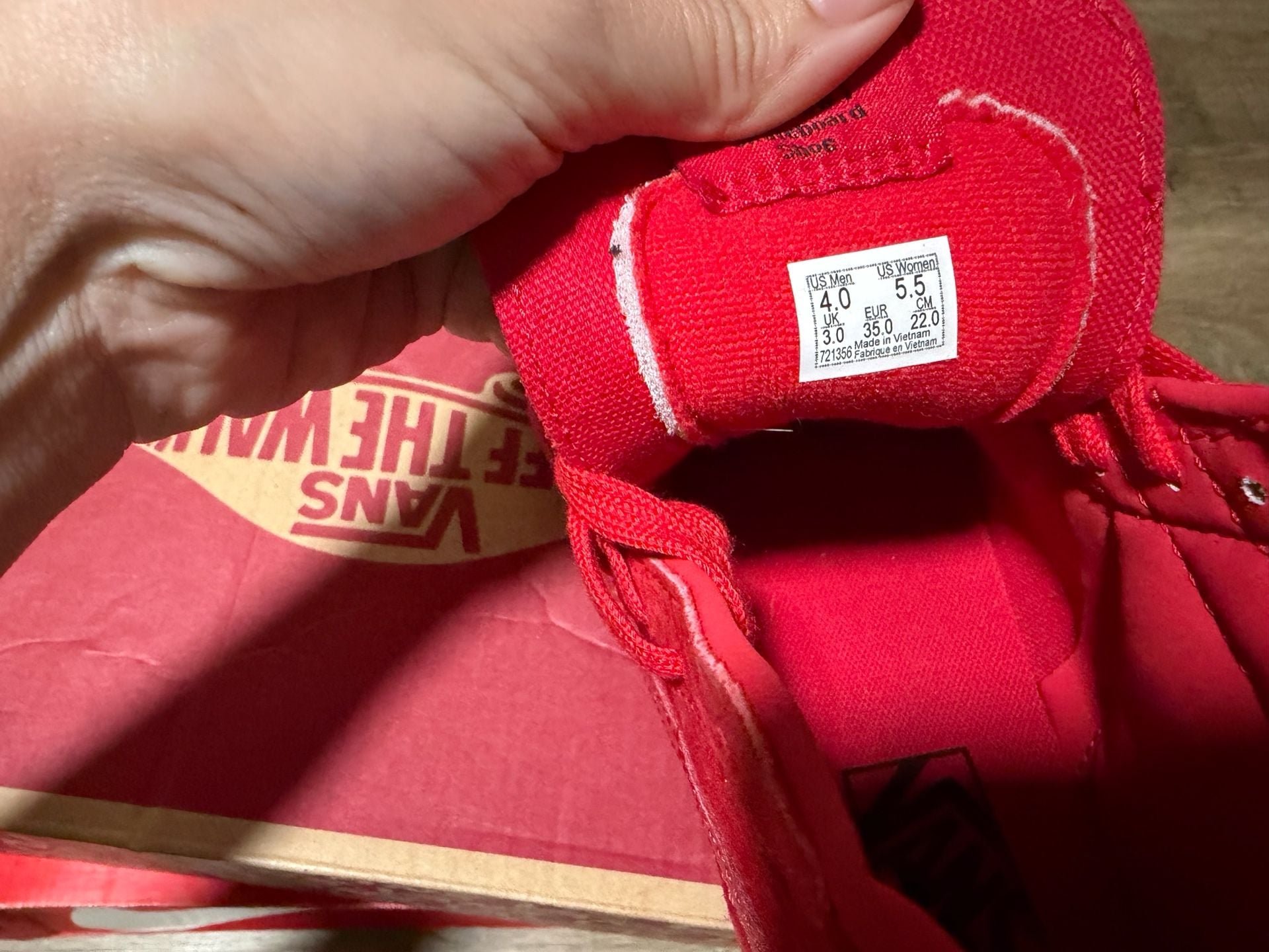 Vans Sk8-Hi Size 4.0 Red Mono Suede High Top Sneakers 4