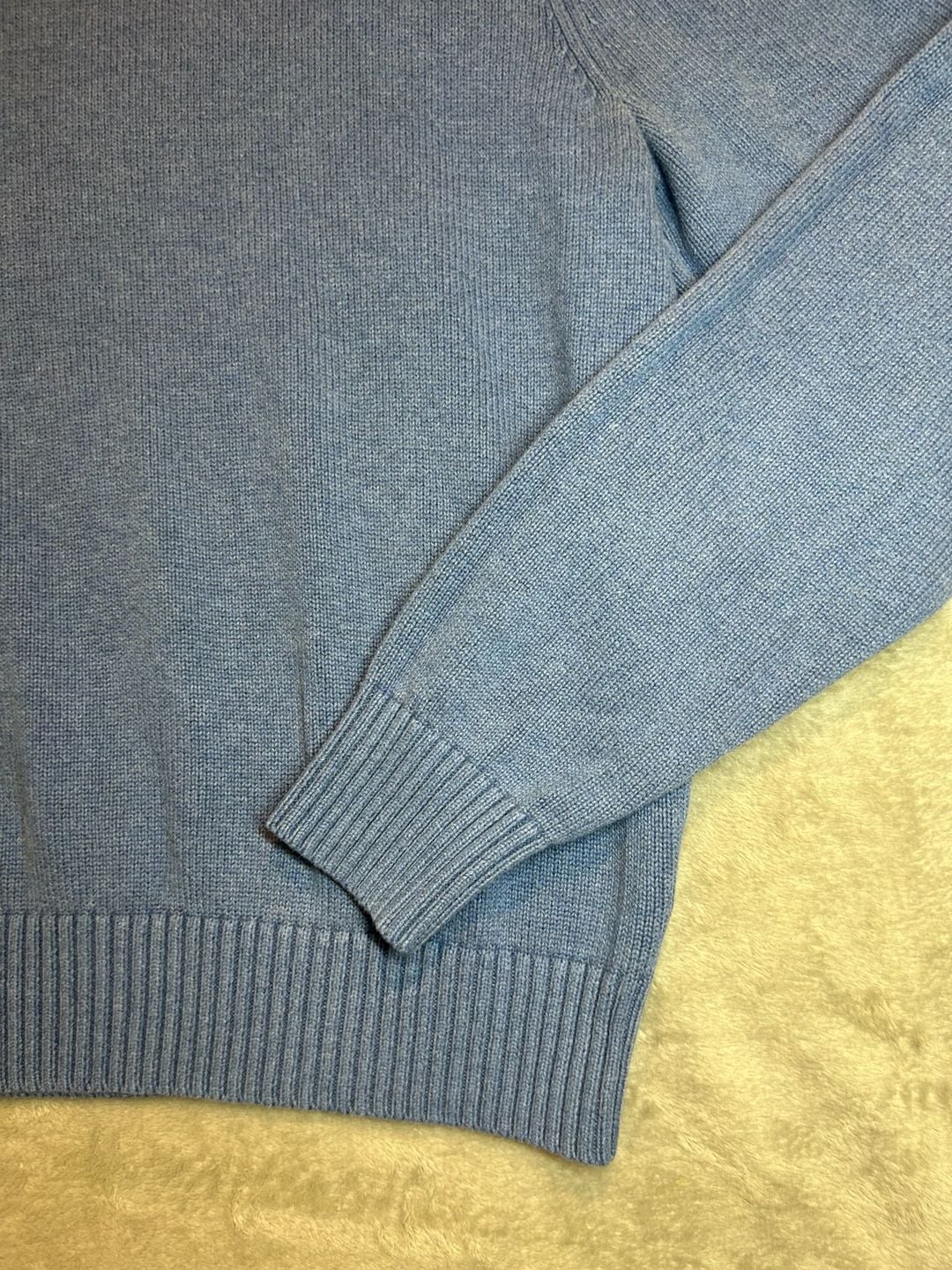 J.Crew Knit for J.Crew Cotton Sweater Size M Blue Crewneck Pullover 4