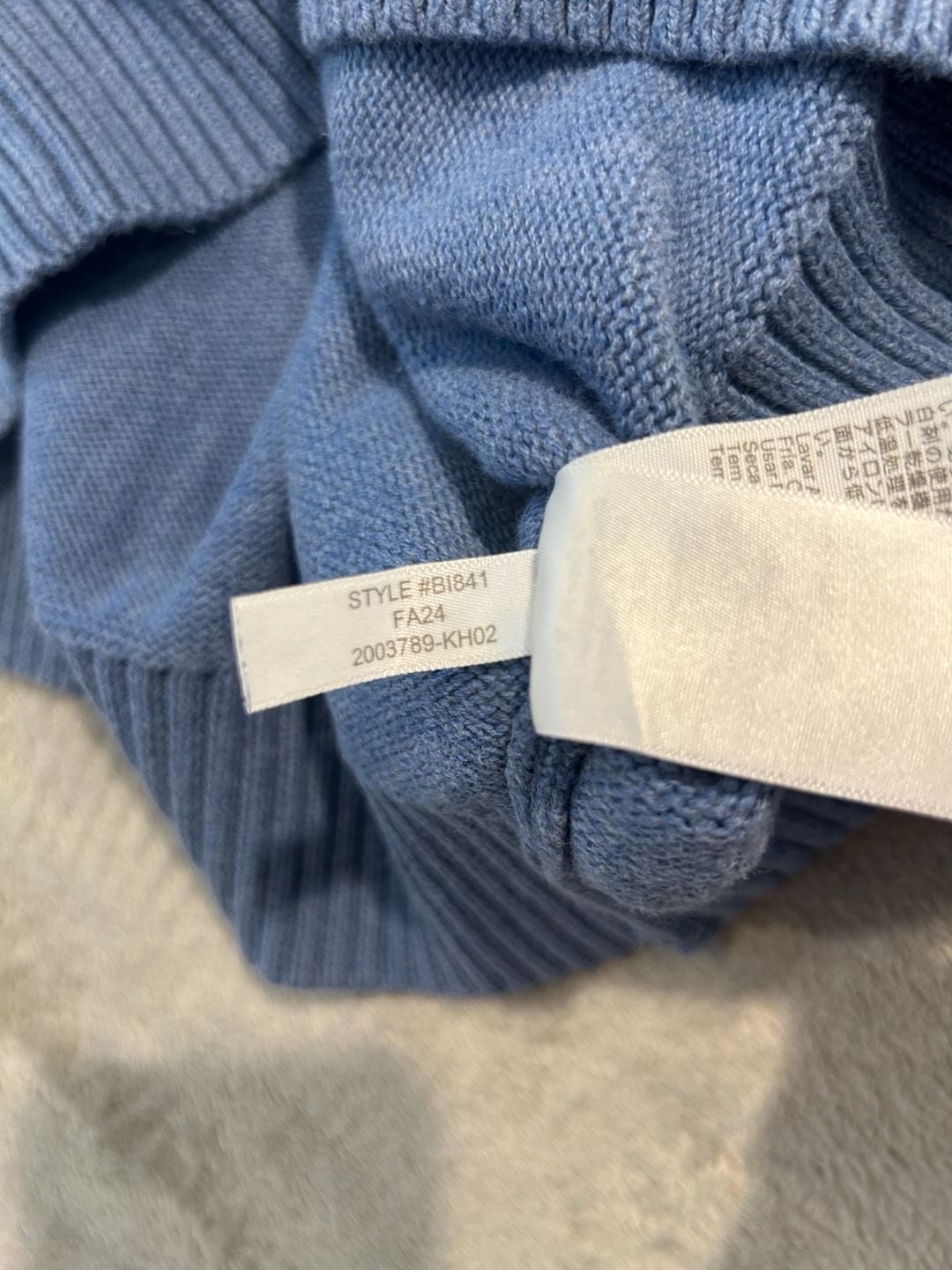 J.Crew Knit for J.Crew Cotton Sweater Size M Blue Crewneck Pullover 6