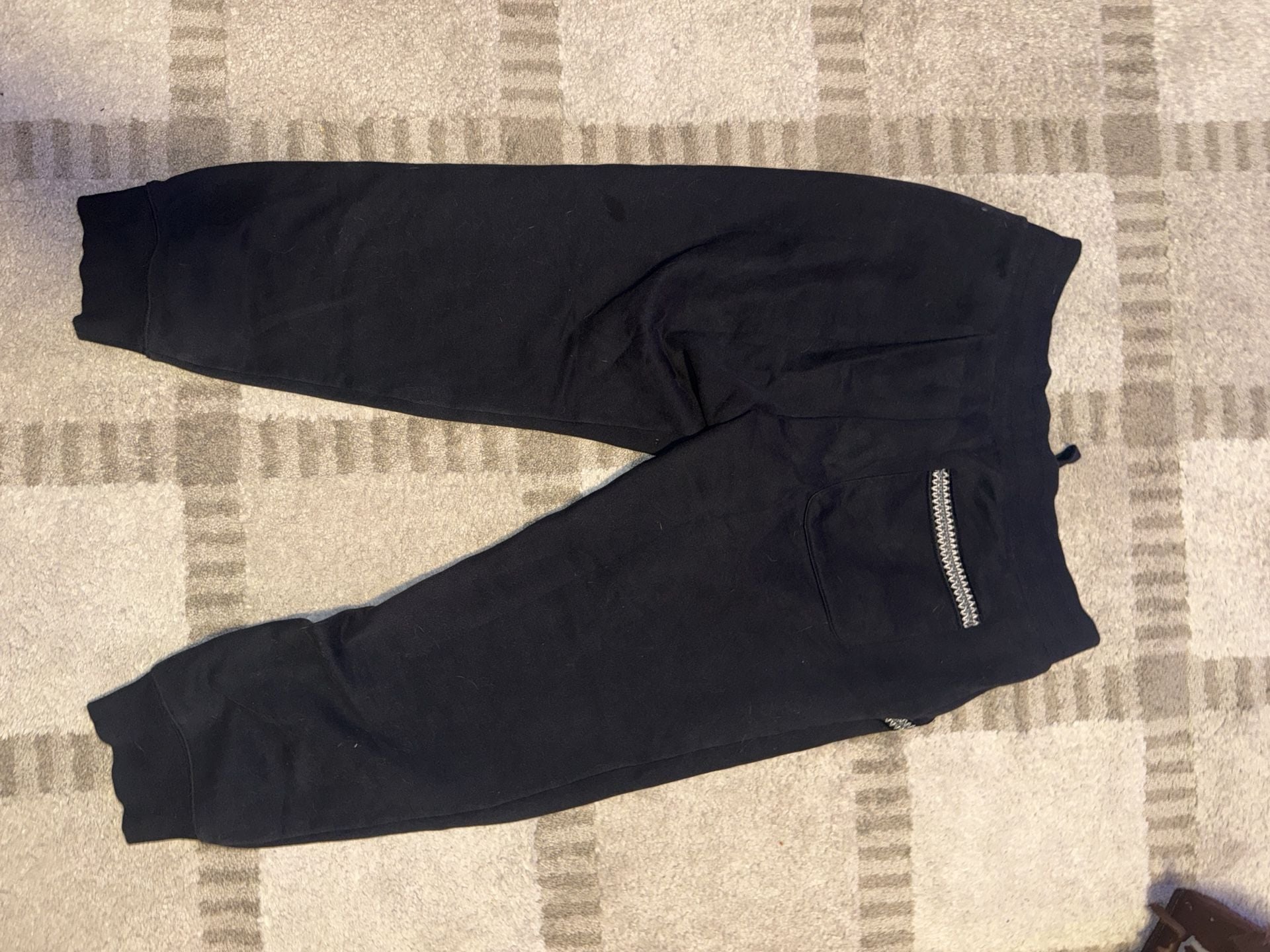 UGG Sweatpants Size L Black Joggers Drawstring Pocket Tape 4